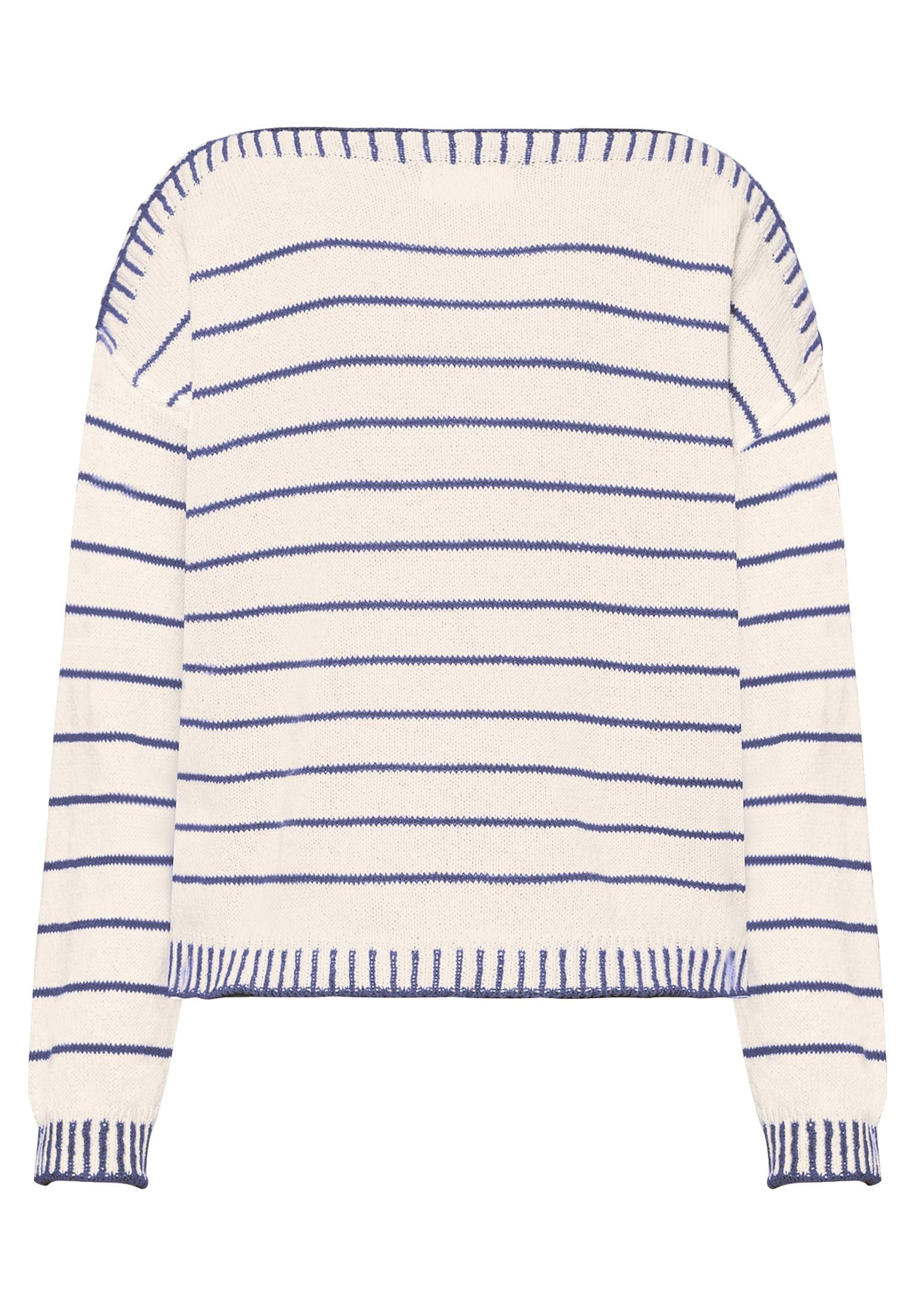 Cartoon Strickpullover »Damen mit U-Boot-Ausschnitt« 1