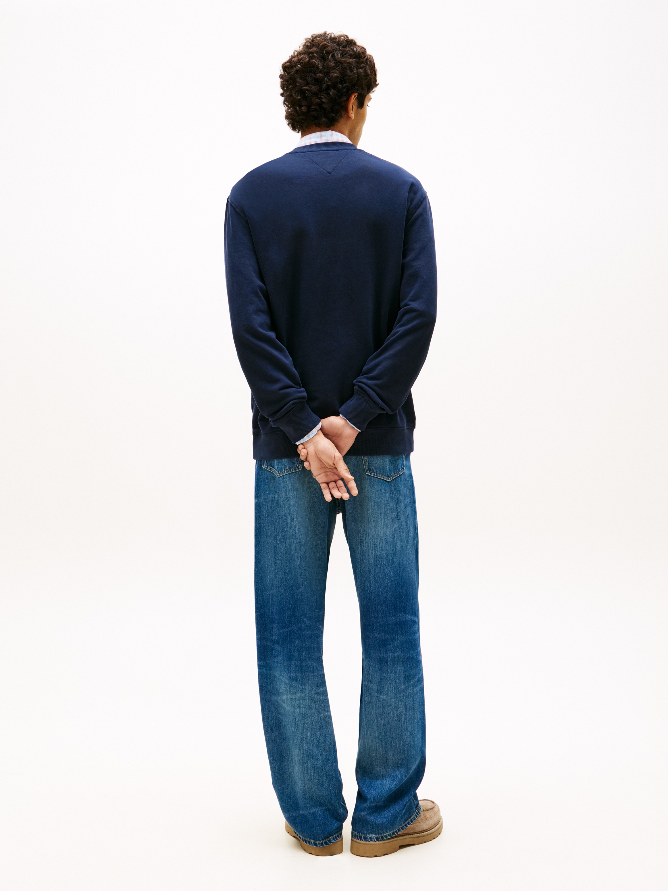 Tommy Jeans Sweatshirt »TJM REGULAR SIGN STRIPE«, Regular fit mit Markenprint
