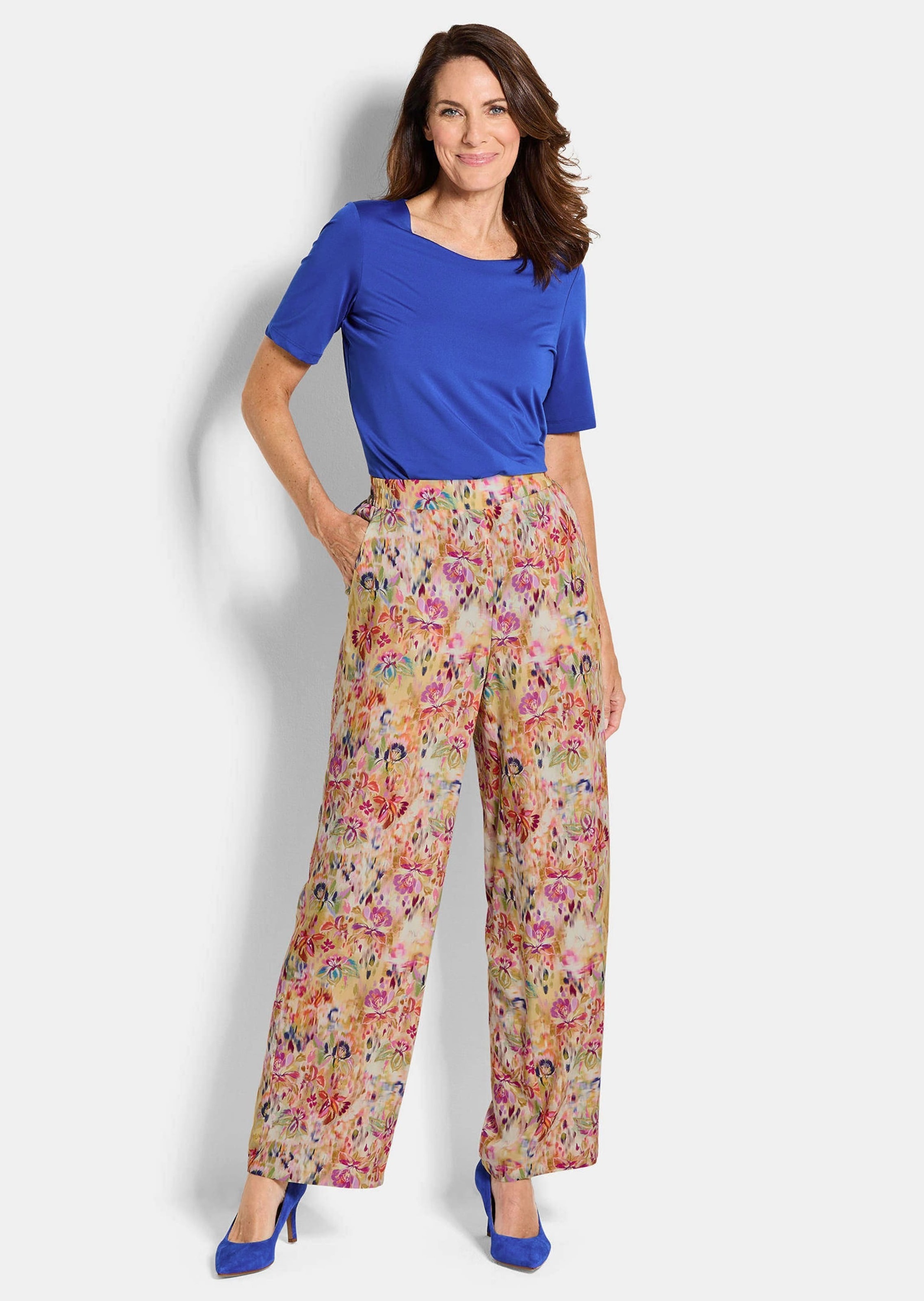 GOLDNER 2-in-1-Hose "Weite Hose VERA aus Viskose" günstig online kaufen