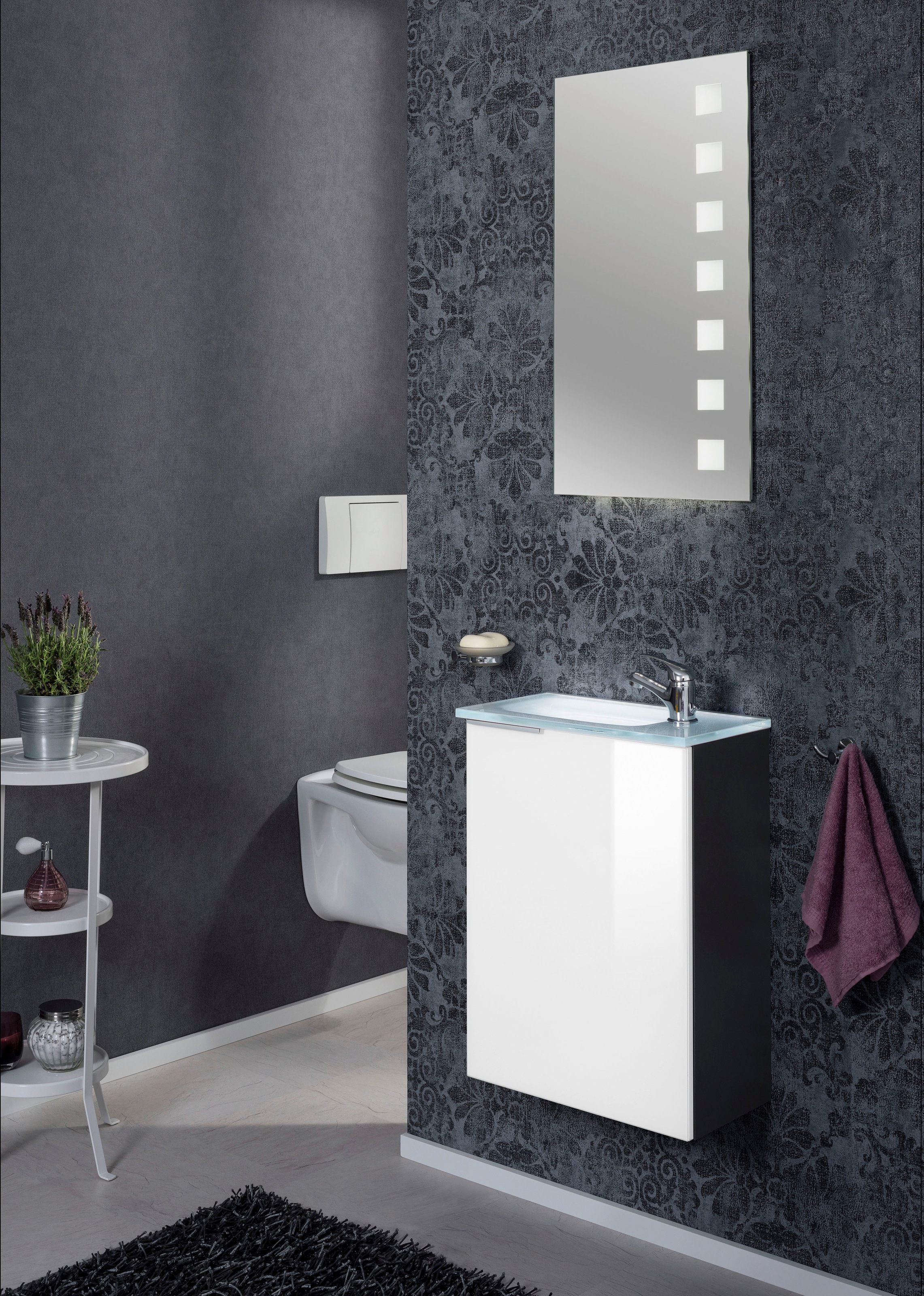 FACKELMANN Waschtisch "SBC" Set, bestehend aus Becken, Beleuchtung und Unte günstig online kaufen