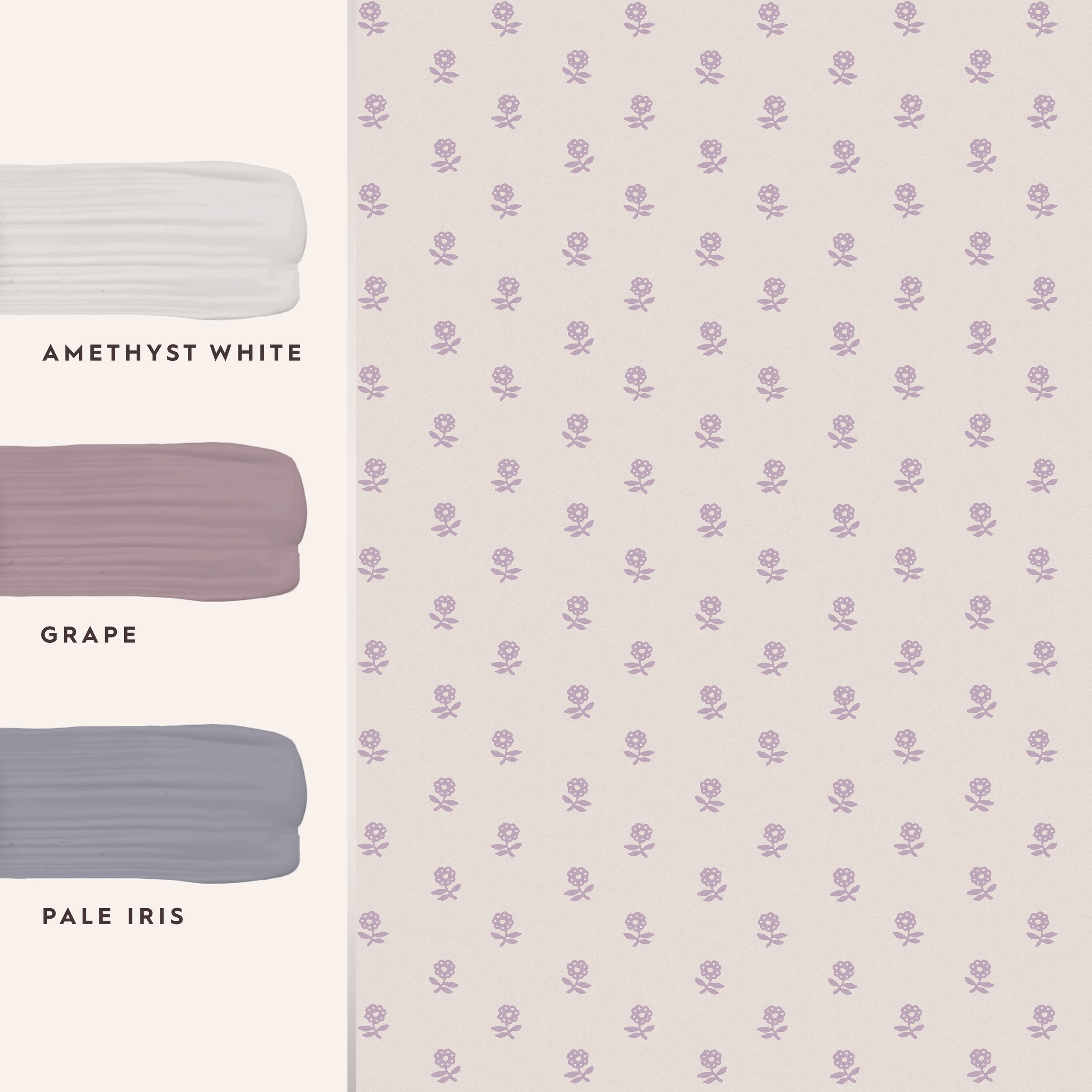 LAURA ASHLEY Vliestapete »Daisy Lavender Purple«, 10mx52cm