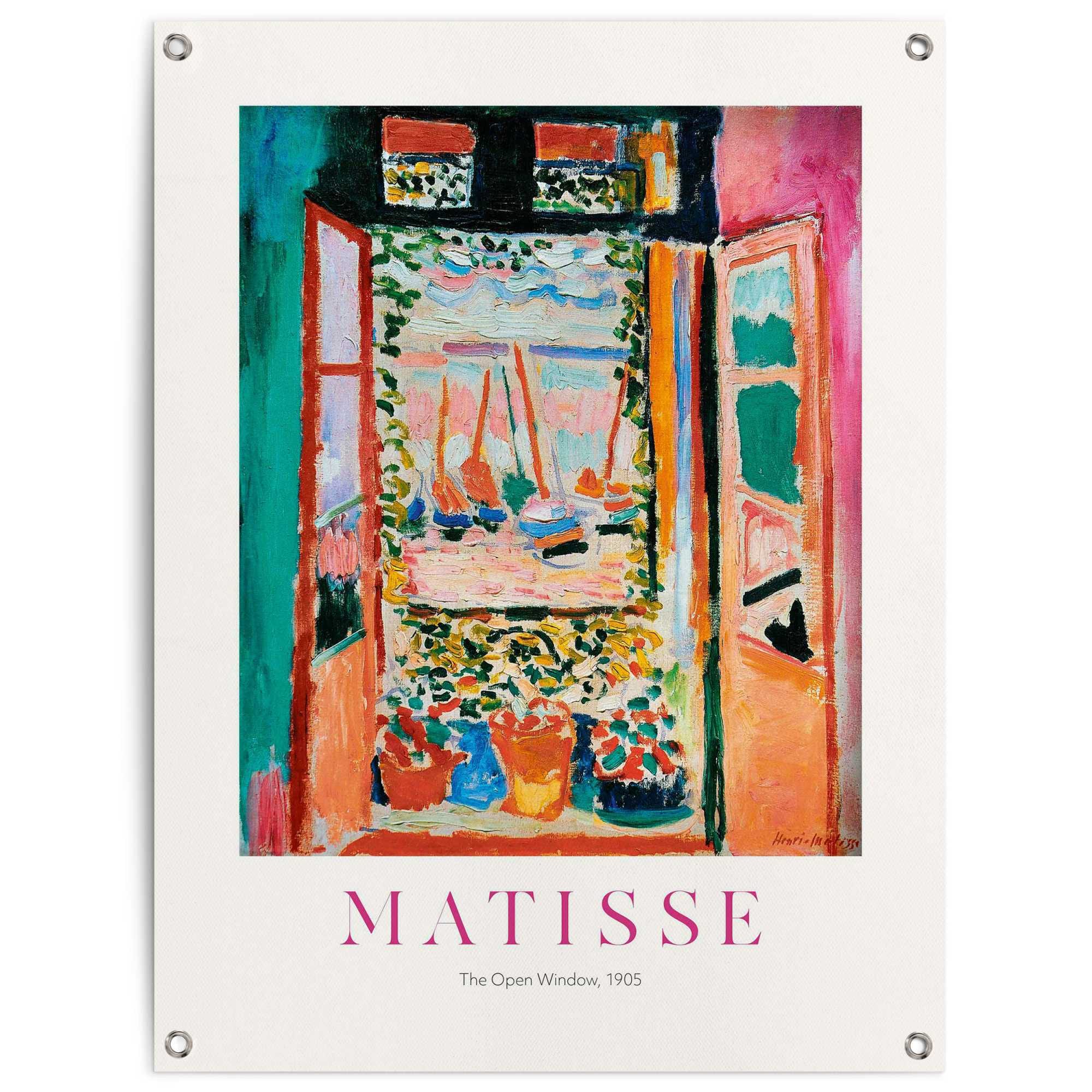 Poster »Henri Matisse Window«, Outdoor für Garten oder Balkon