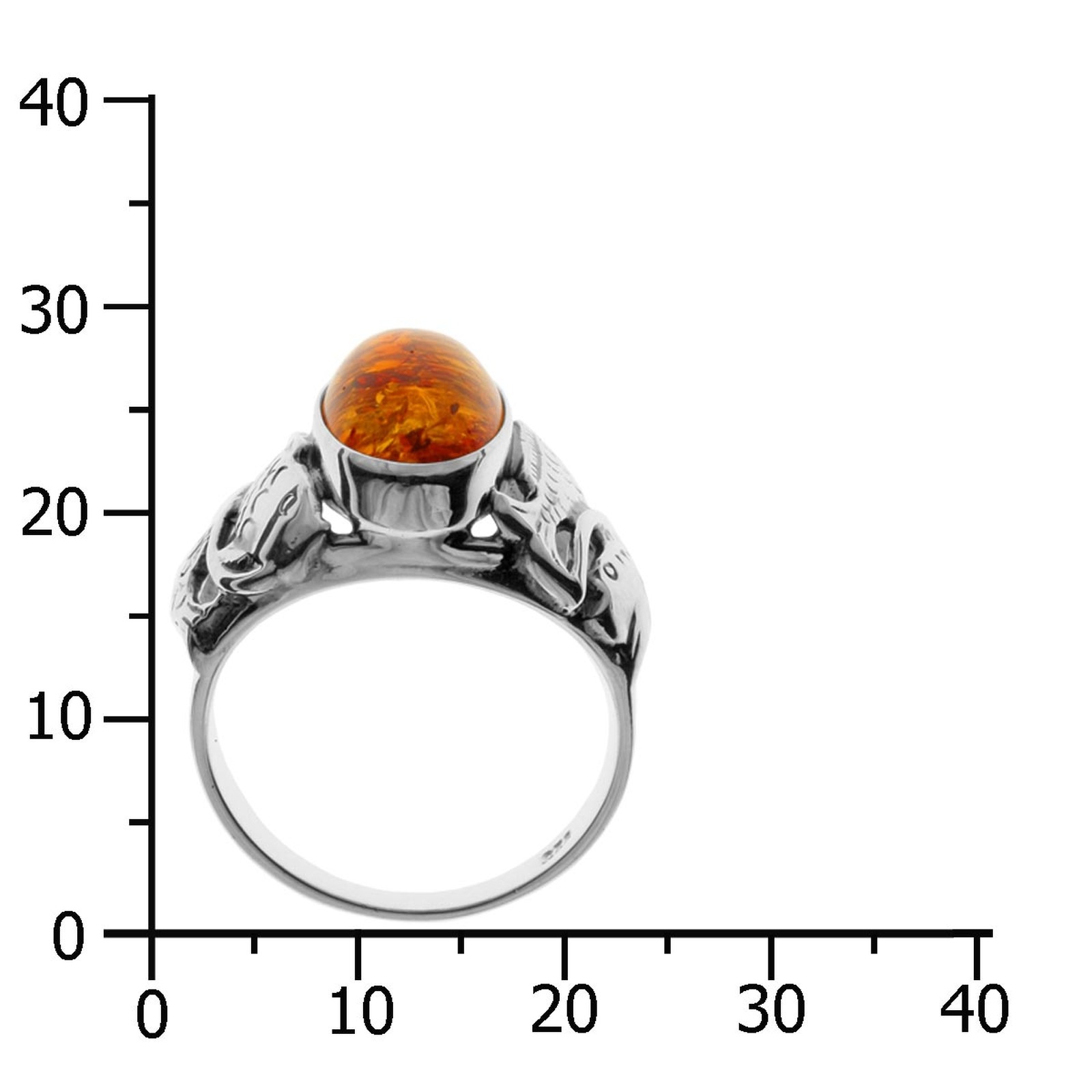 OSTSEE-SCHMUCK Fingerring »Ostsee-Schmuck Ring Fischland 16x8 mm Ring Fischland 16x8 mm«, (1 tlg.)