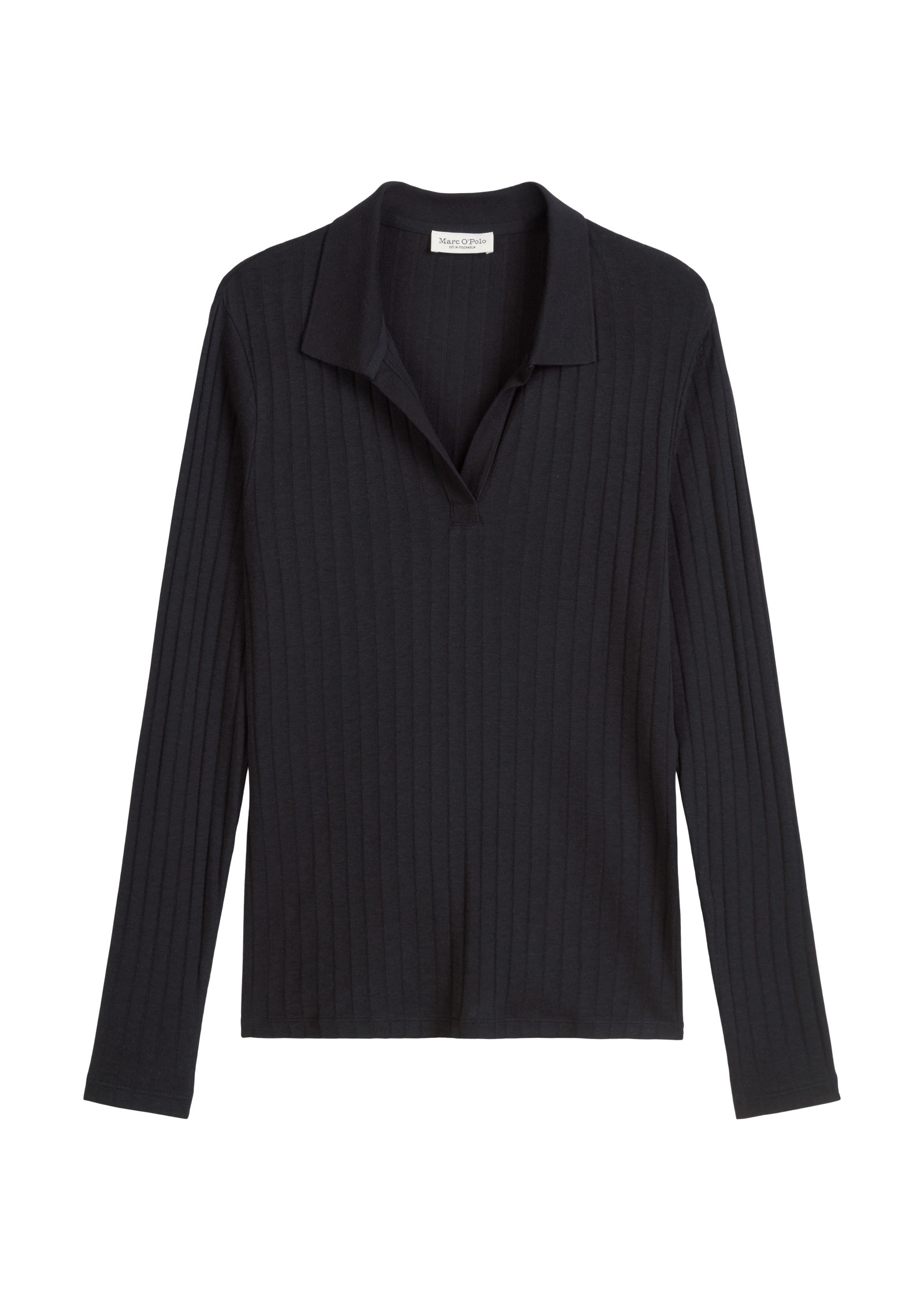 Marc O'Polo Langarm-Poloshirt »aus Organic-Cotton-Modal-Mix«