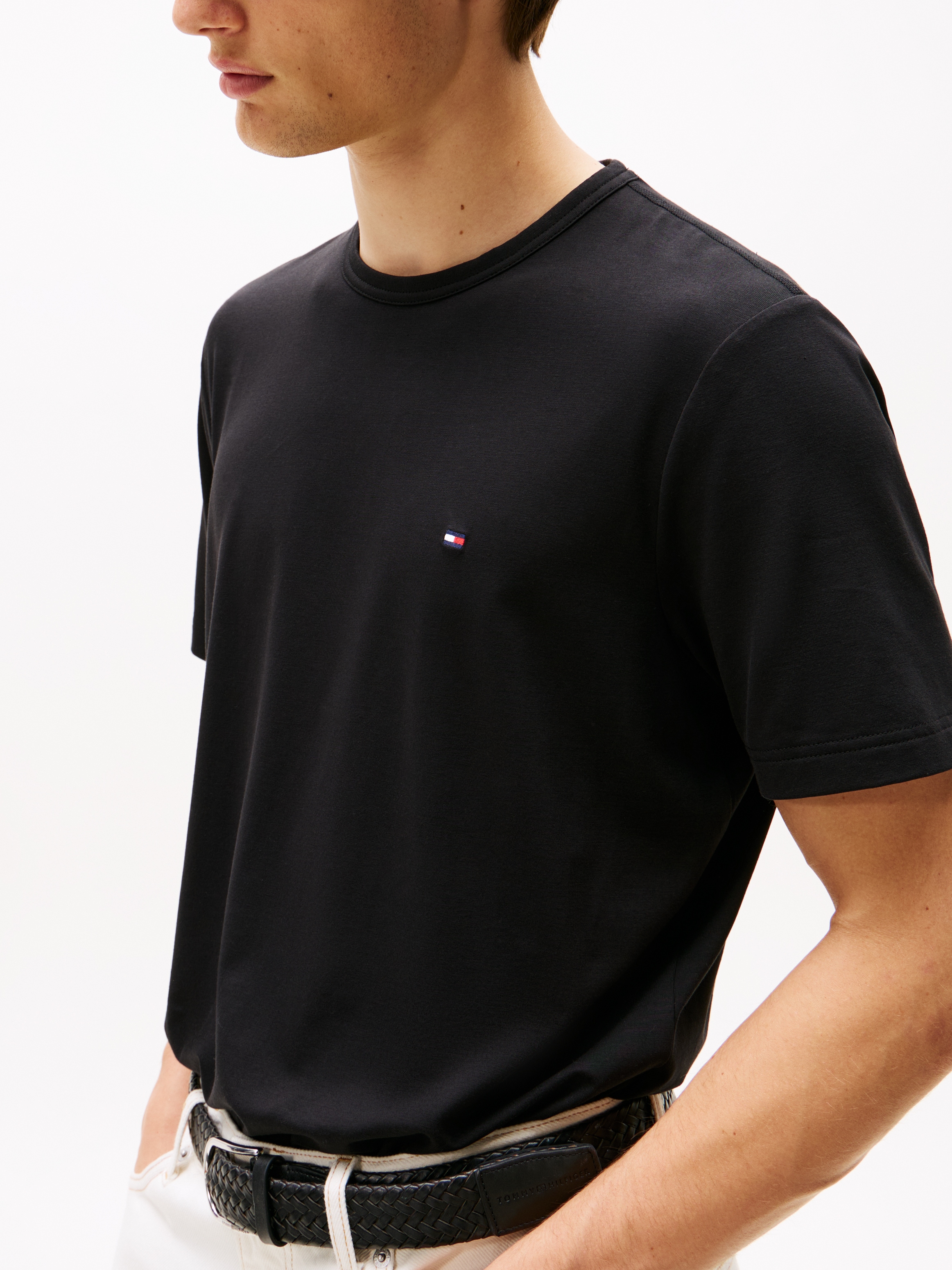 Tommy Hilfiger T-Shirt »PERFORMANCE TEE« im Materialmix, schnelltrocknend
