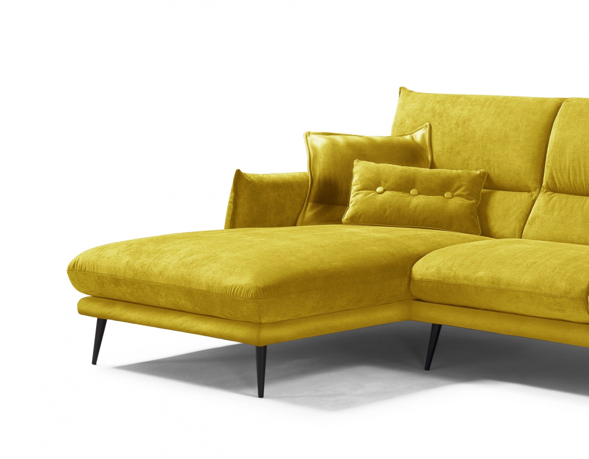 Egoitaliano Ecksofa "FUNNY, hochwertiges & aktuelles Design, bequeme Rücken günstig online kaufen