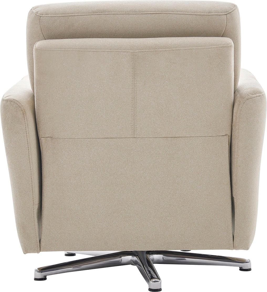 CALIZZA INTERIORS Drehsessel »Lari«, wahlweise mit einsteckbarer Kopfstütze