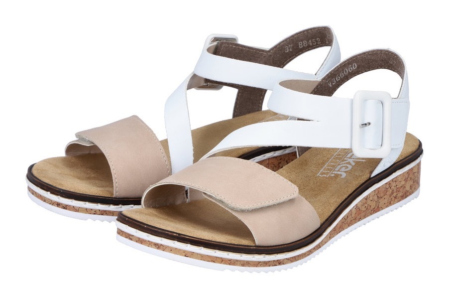 Rieker Riemchensandale Sommerschuh, Sandalette, Keilabsatz, mit asymmetrisc günstig online kaufen