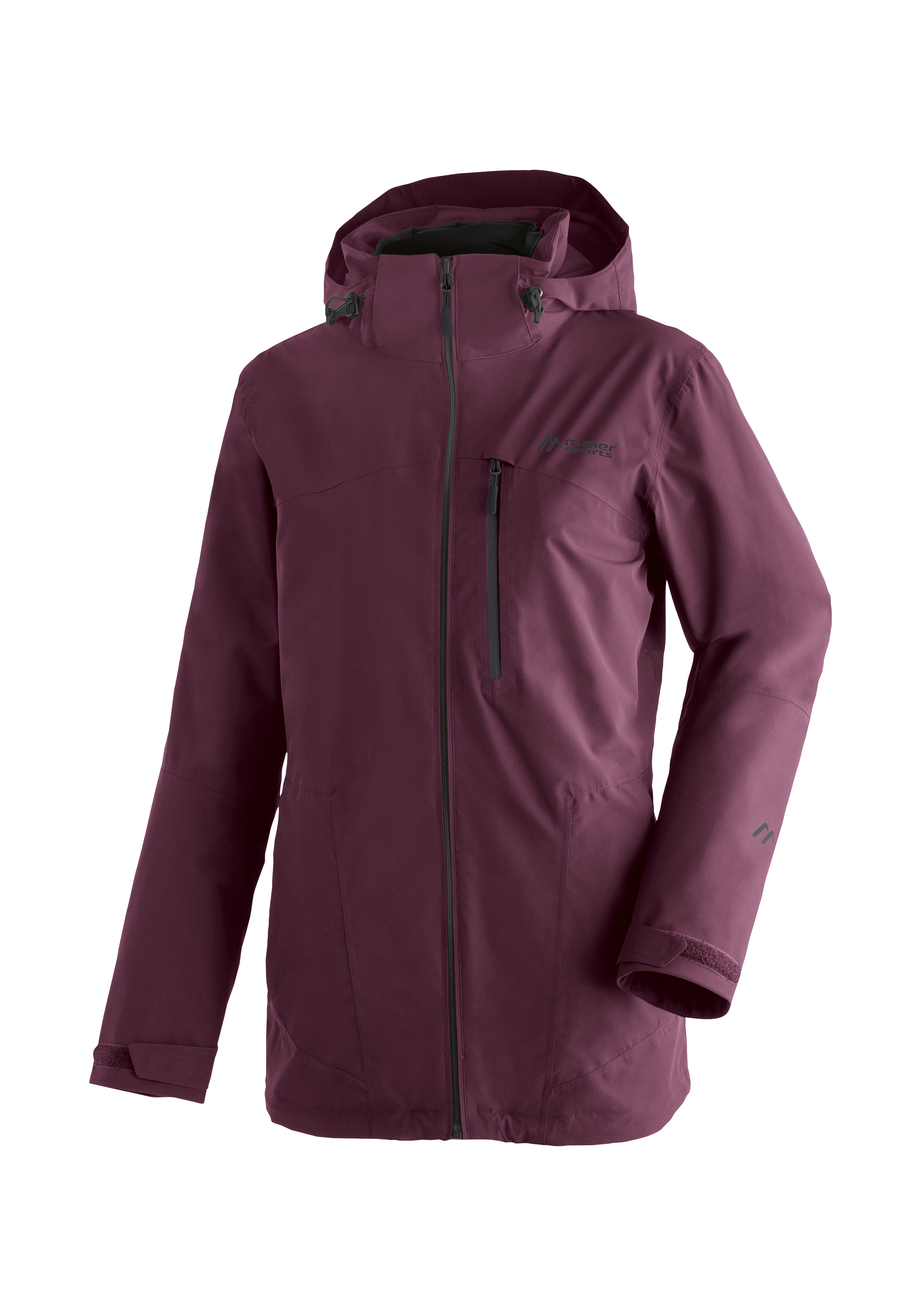 Maier Sports "Lisbon 3in1" warme Damen Jacke, wattierte Regenjacke, wasserdicht + atmungsaktiv