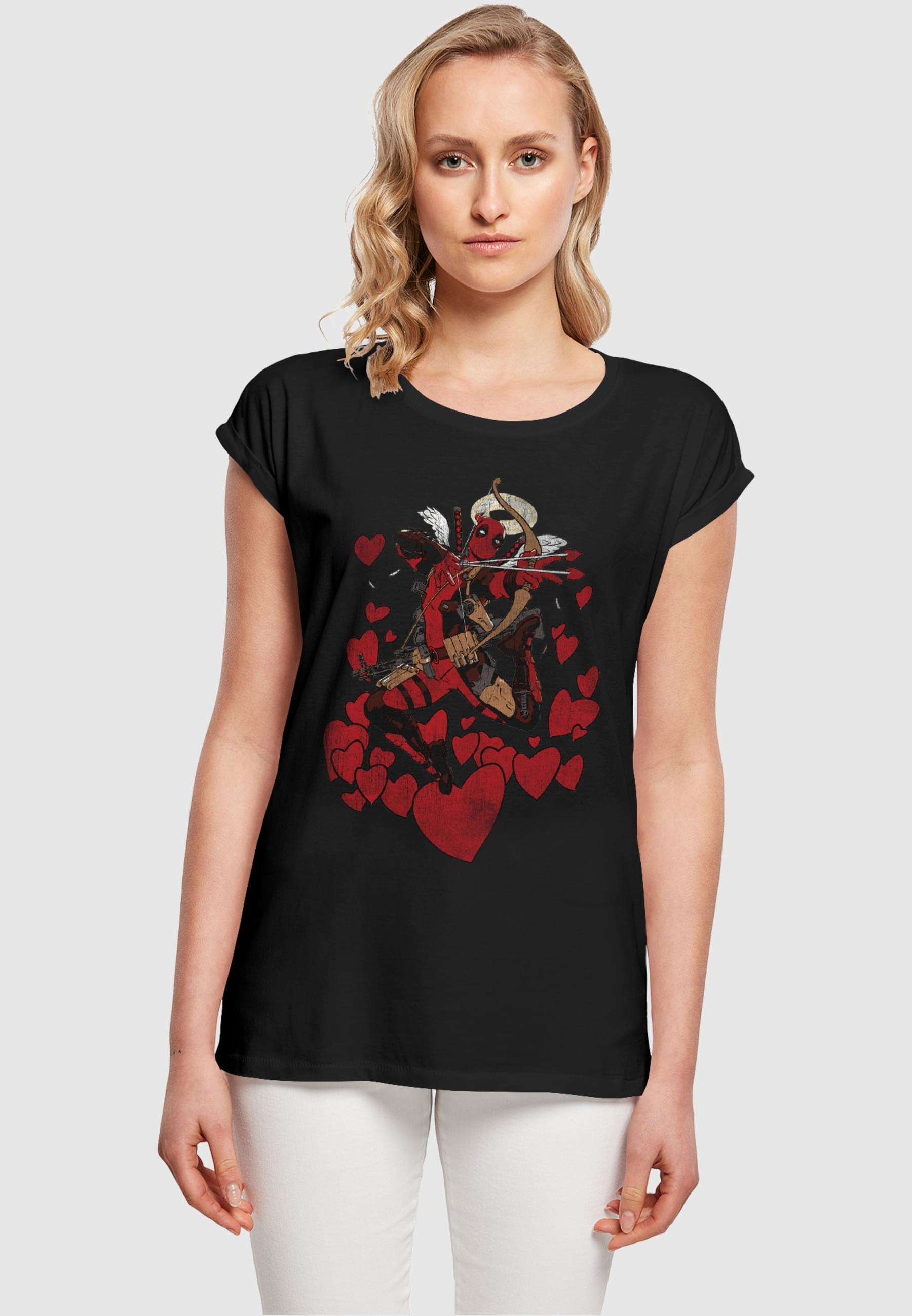 ABSOLUTE CULT T-Shirt »ABSOLUTE CULT Damen Ladies Deadpool - Love Angel T-Shirt«, (1 tlg.)
