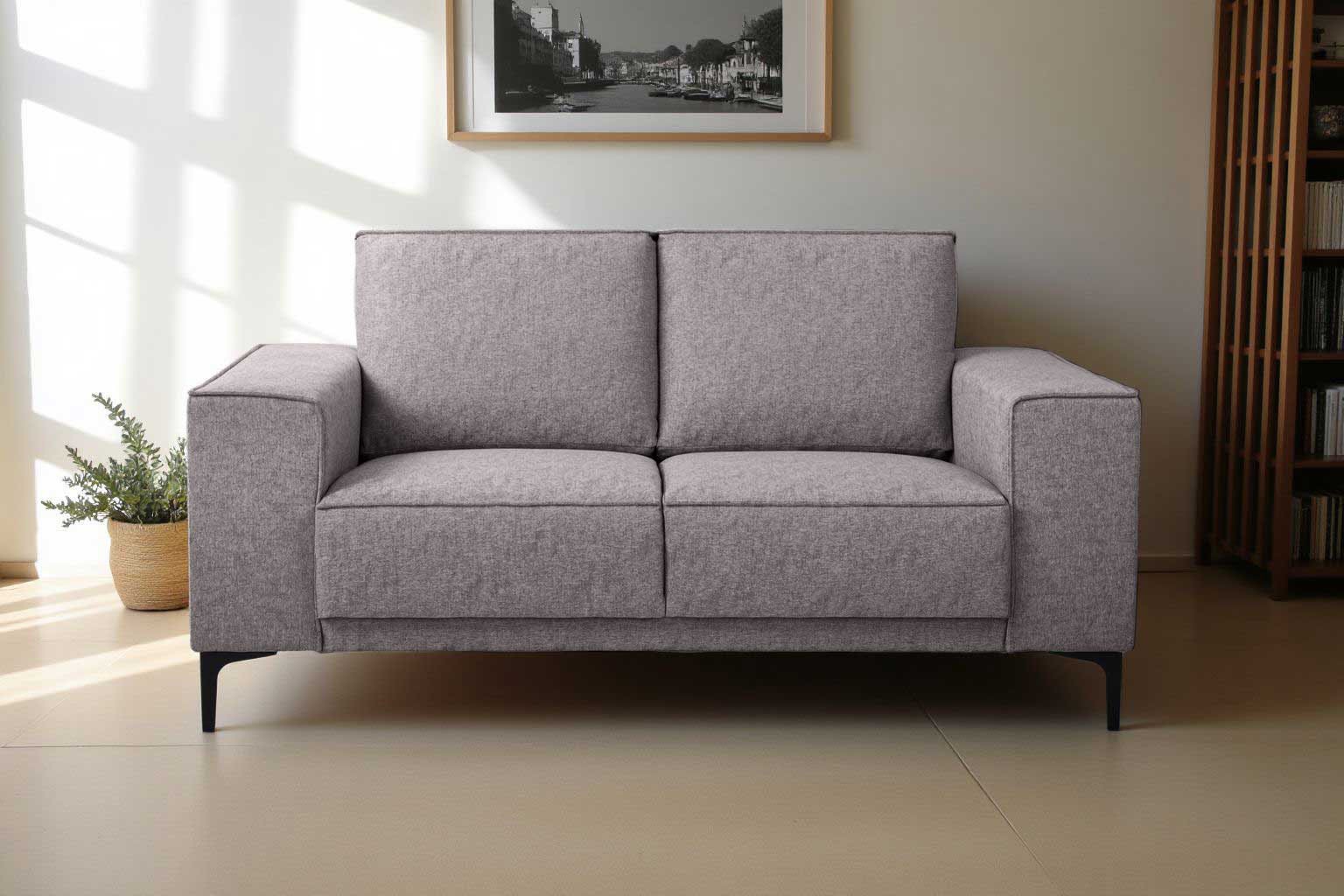 Places of Style 2-Sitzer "Kompaktsofa Oland, Struktur, Flachgewebe, Luxus-M günstig online kaufen