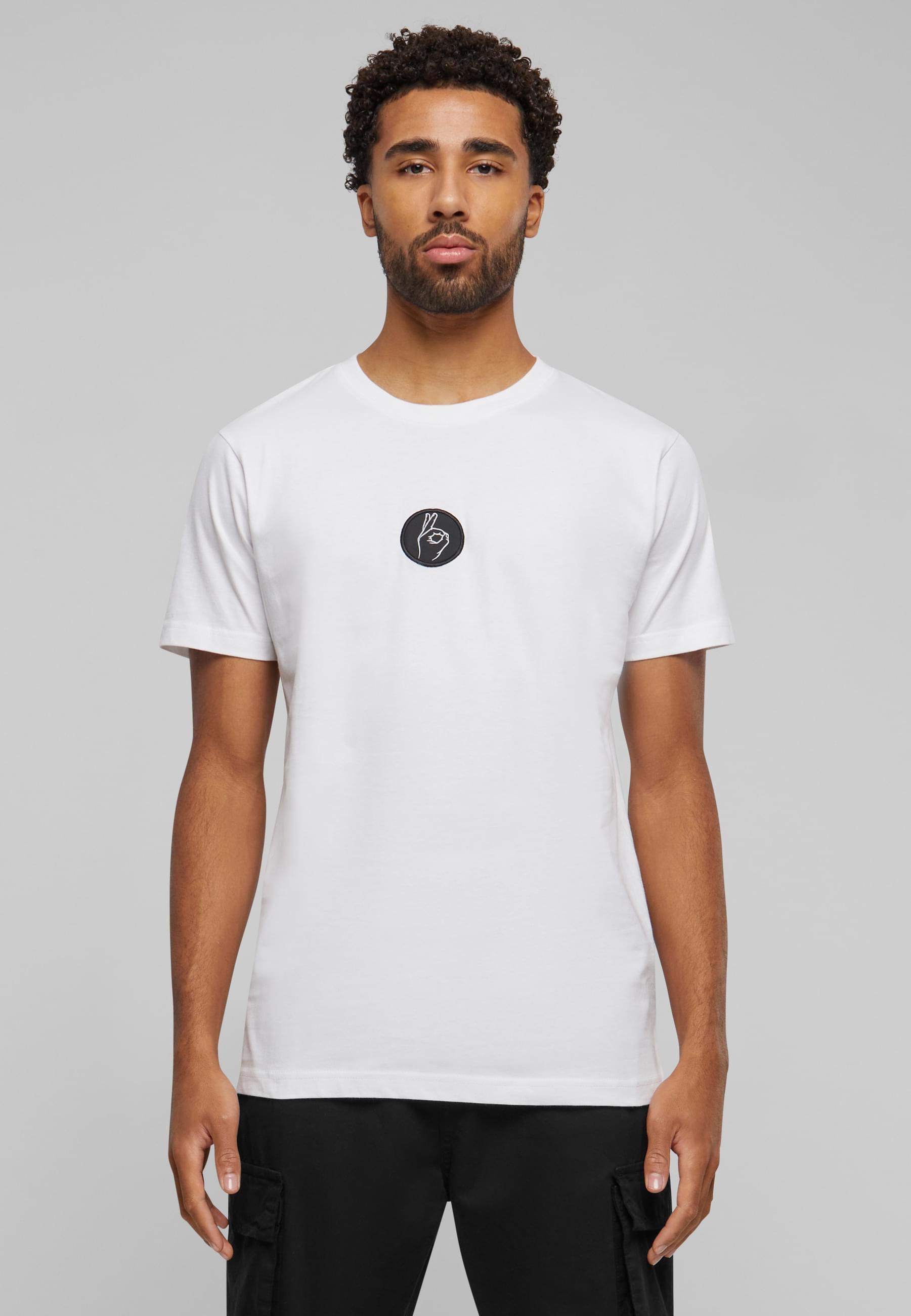 MisterTee Kurzarmshirt »MisterTee Herren Easy Sign Patch Tee«, (1 tlg.)