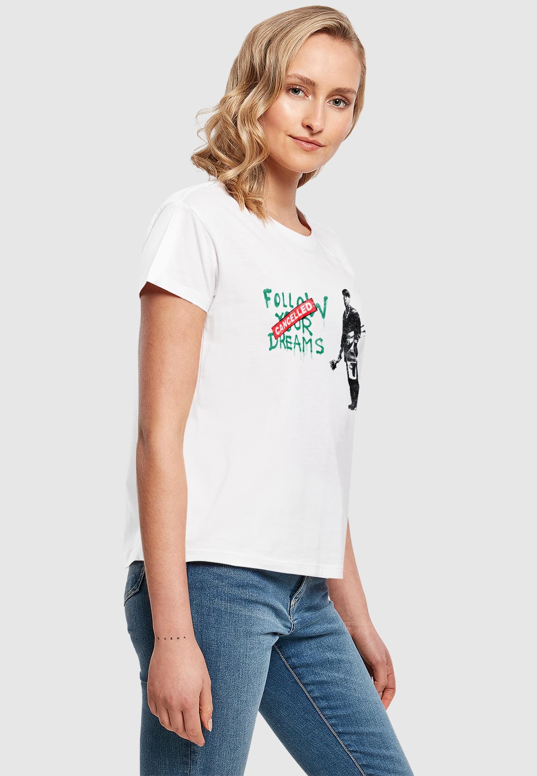 Merchcode T-Shirt »Merchcode Ladies Brandalised - Follow Your Dreams Kullt Box Tee«, (1 tlg.)