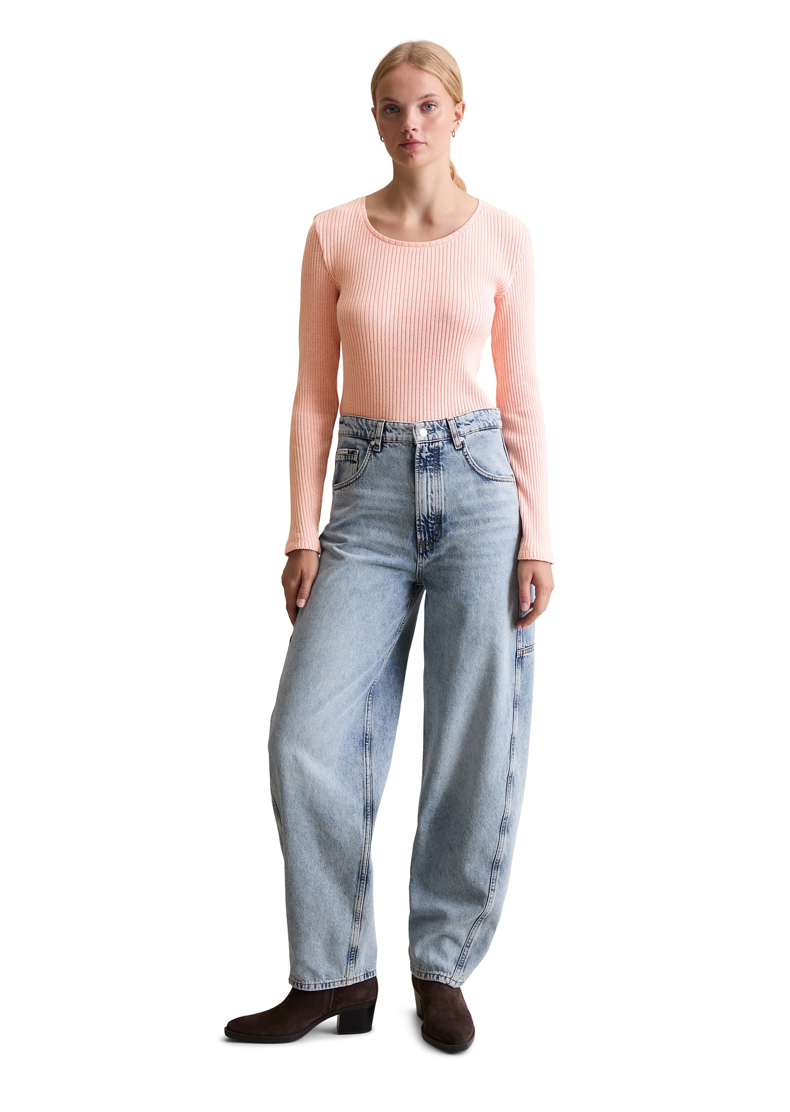 Marc O'Polo DENIM Langarmshirt »aus Rippjersey«