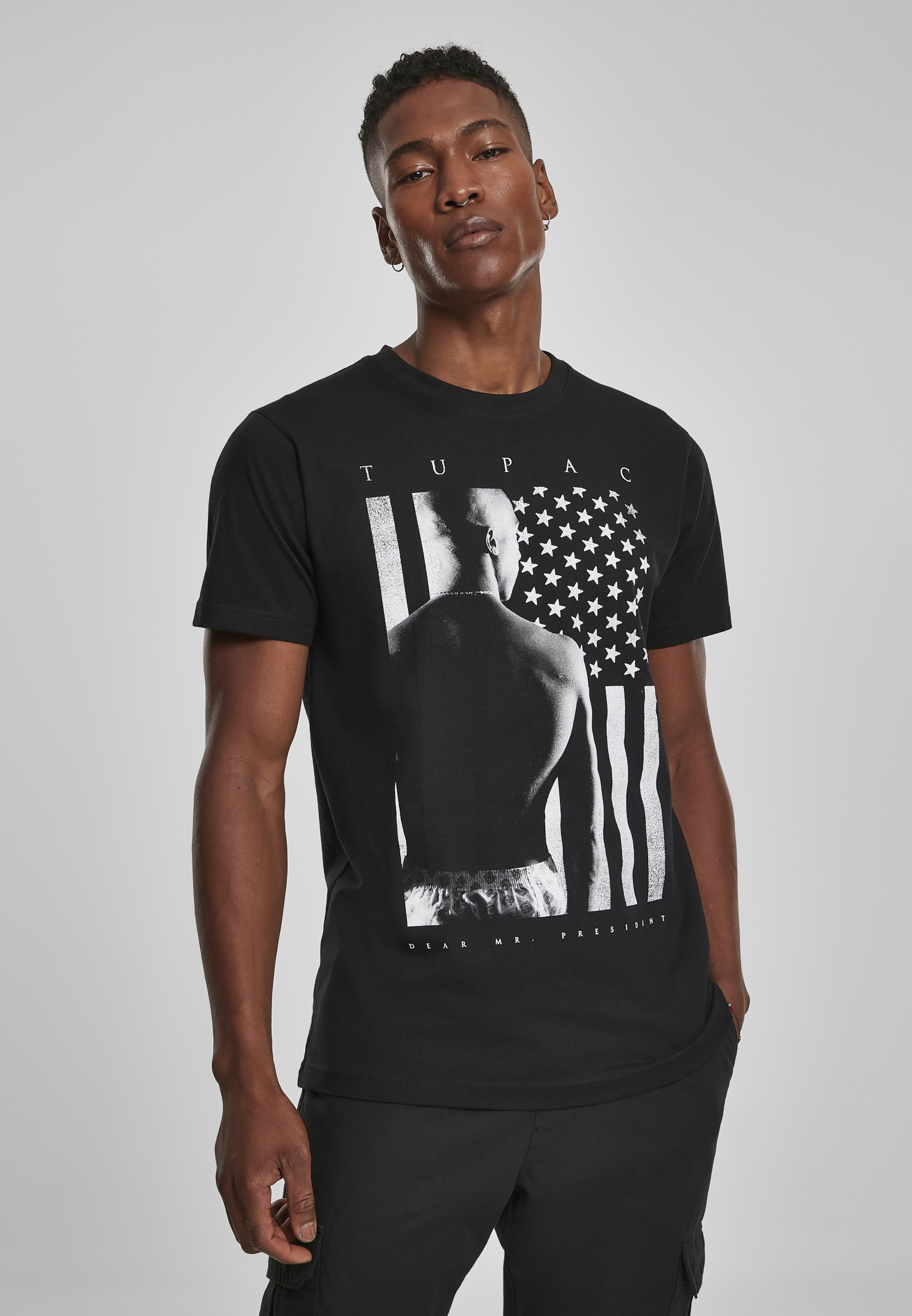 MisterTee T-Shirt "MisterTee Herren 2Pac President Tee"