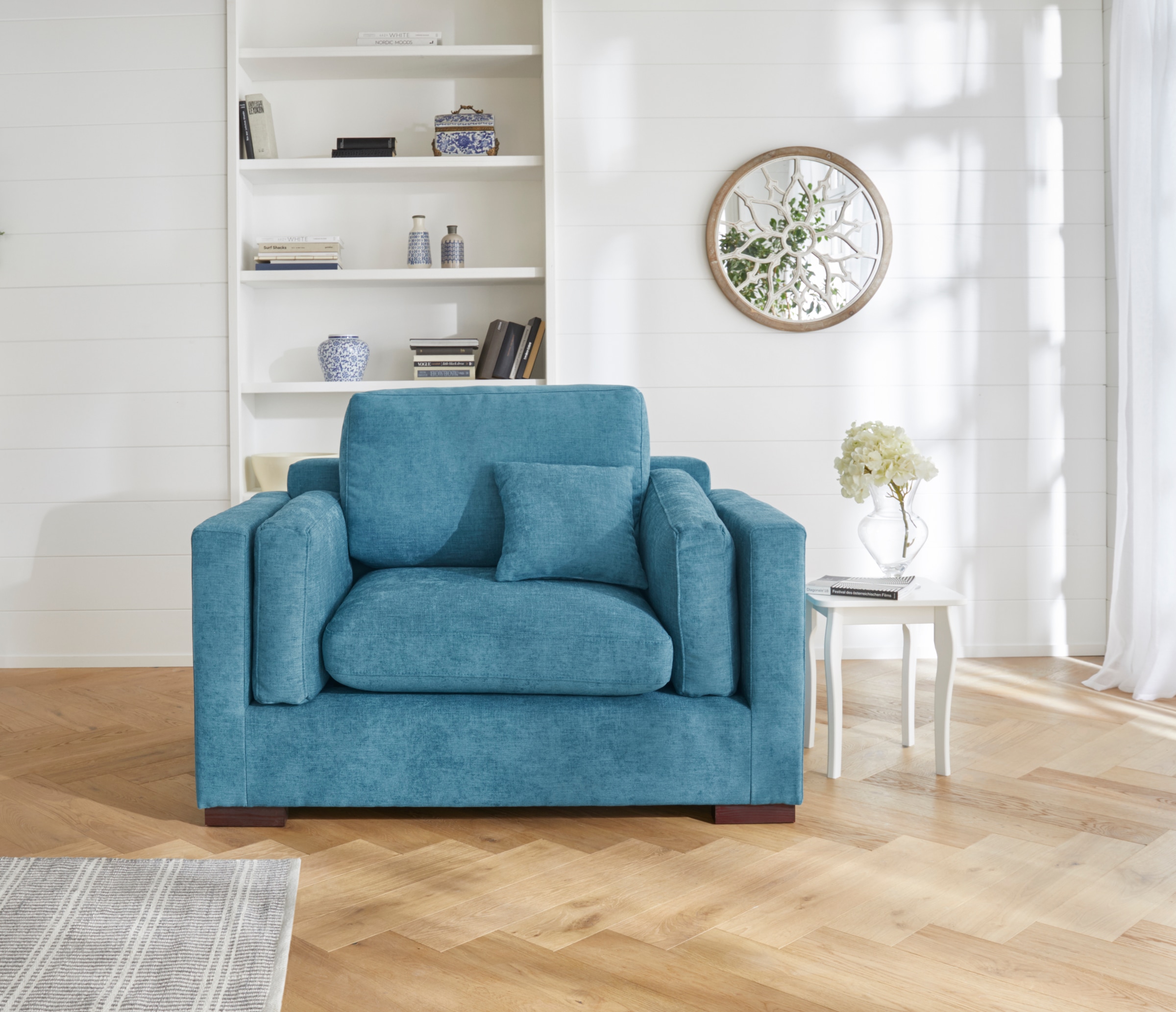 Home affaire Loveseat "Fresh Pond Sessel", weicher Sitzkomfort, incl. Zierk günstig online kaufen