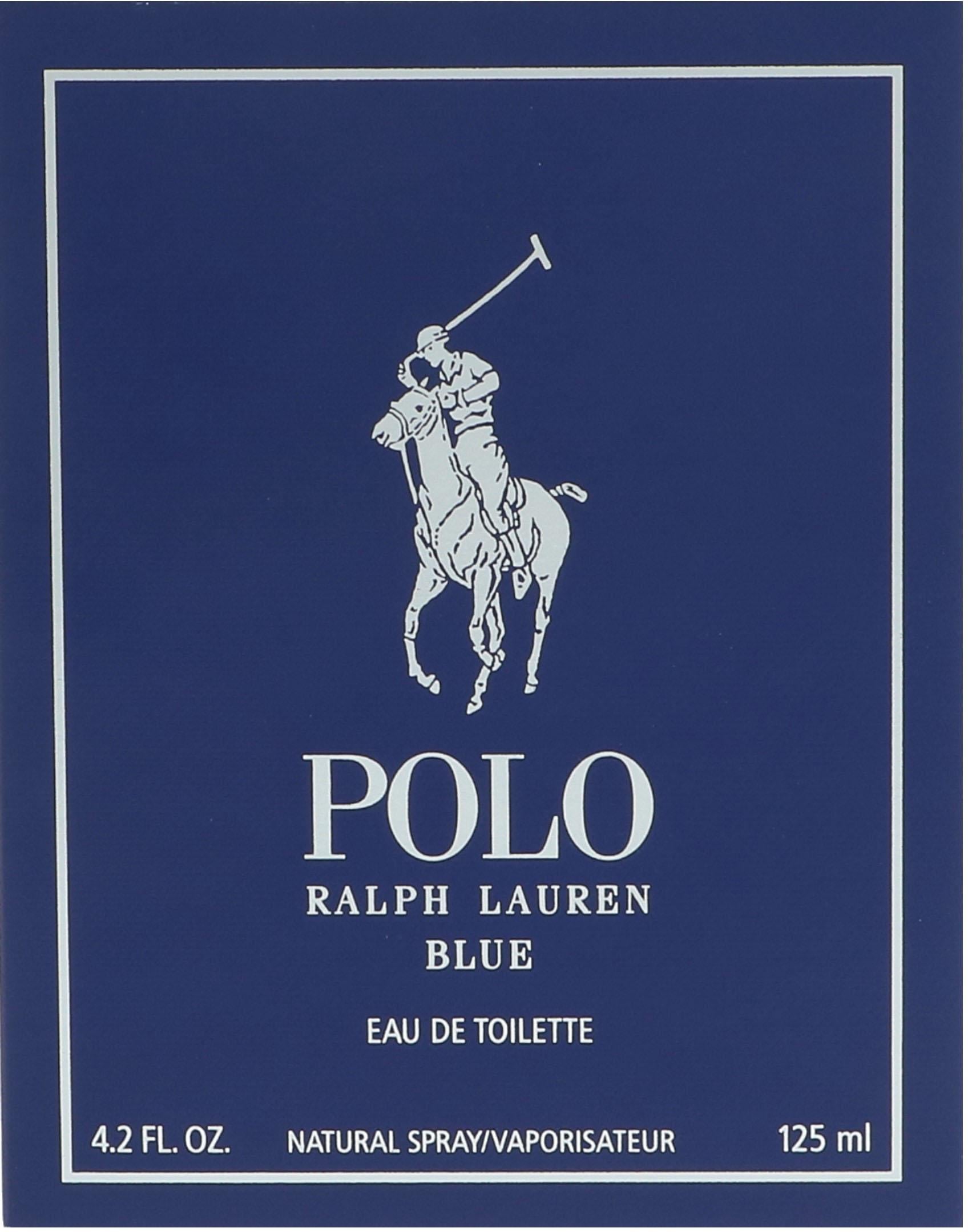 Ralph Lauren Eau de Toilette »Polo Blue«, Holziger Herrenduft mit Melone, Gurke, Basilikum, Salbei und Moschus.