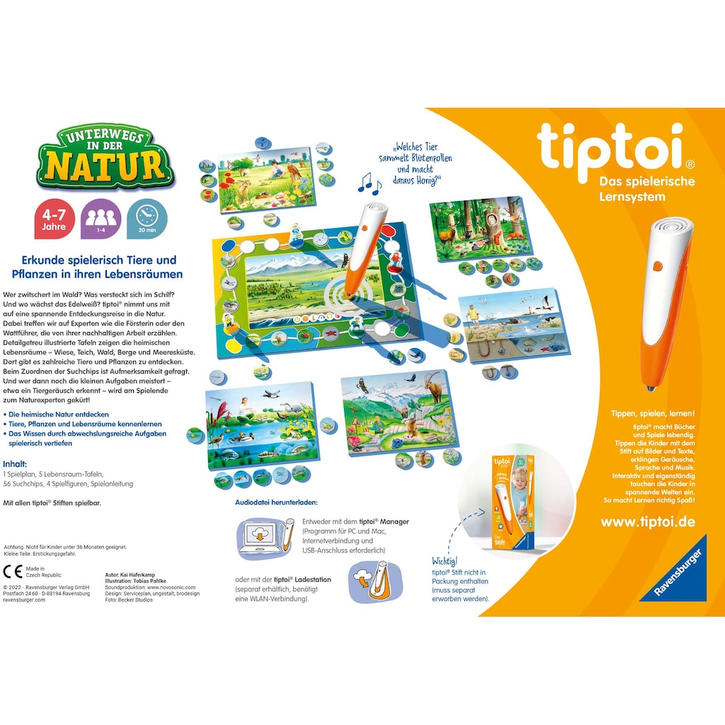 Ravensburger Spiel »tiptoi® Unterwegs in der Natur«