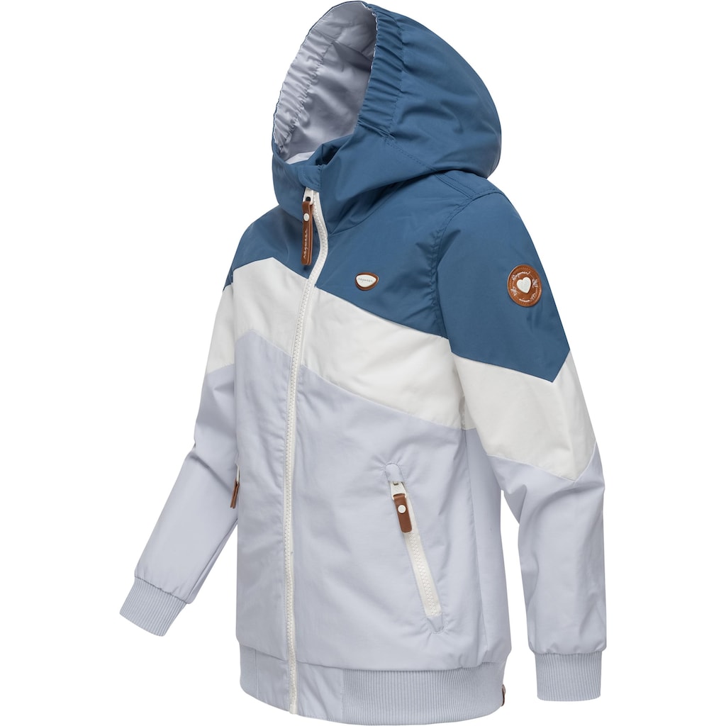 Ragwear Outdoorjacke »Kristla Block«, mit Kapuze