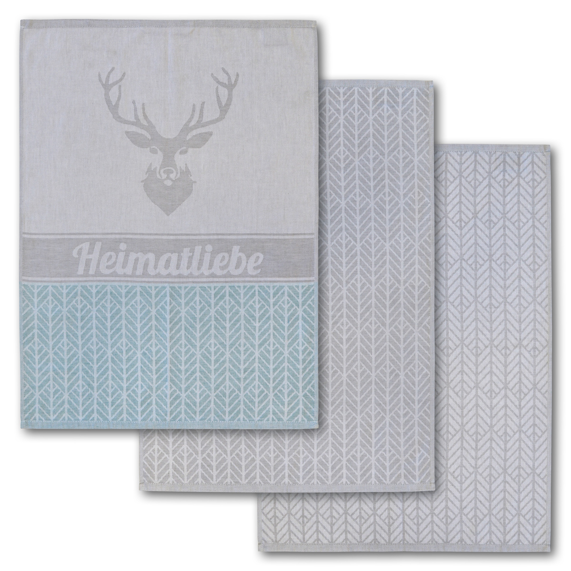 Dyckhoff Geschirrtuch "Heimat, mit 3 verschiedenen Motiven, Heimatliebe" au günstig online kaufen