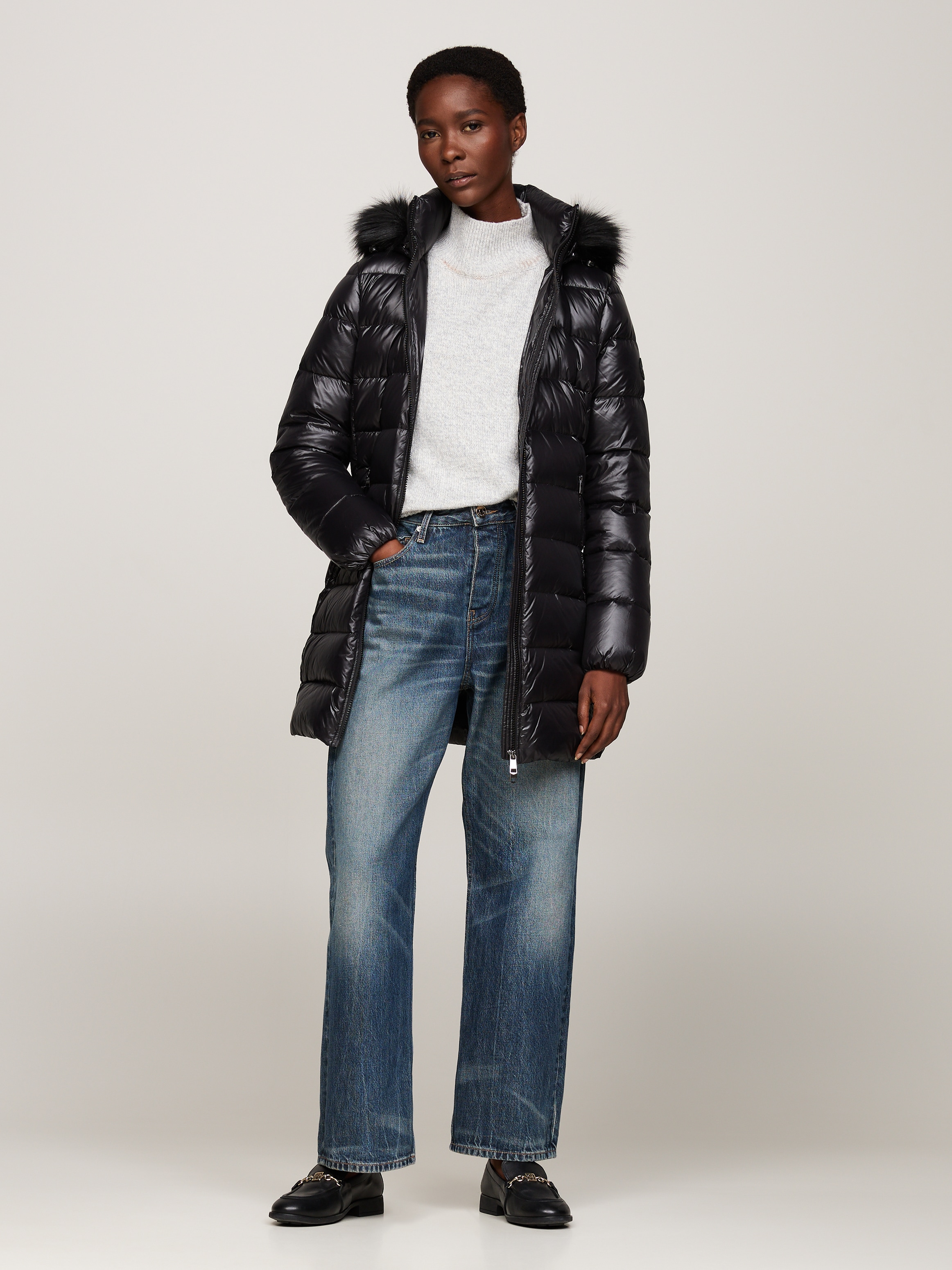 Tommy Hilfiger Langmantel, mit Logoprägung