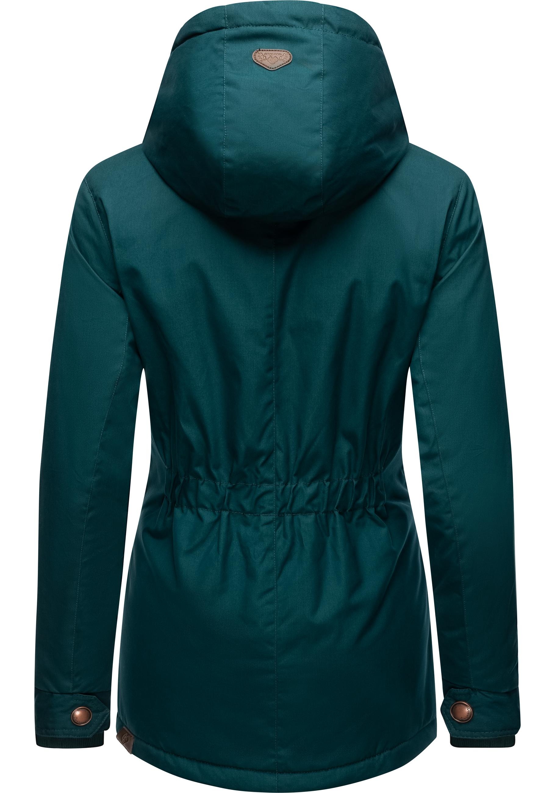 Ragwear Winterjacke »Monade«, mit Kapuze, Damen Winterparka mit Kapuze und m. Fleece gefüttert