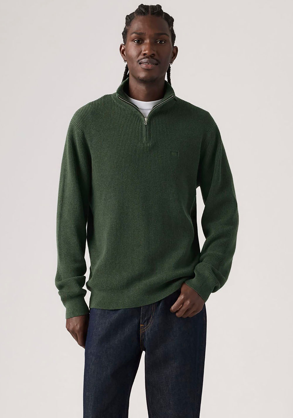 Levis Strickpullover "HM QUARTER ZIP SWEATER" mit Zipper und Struktur günstig online kaufen