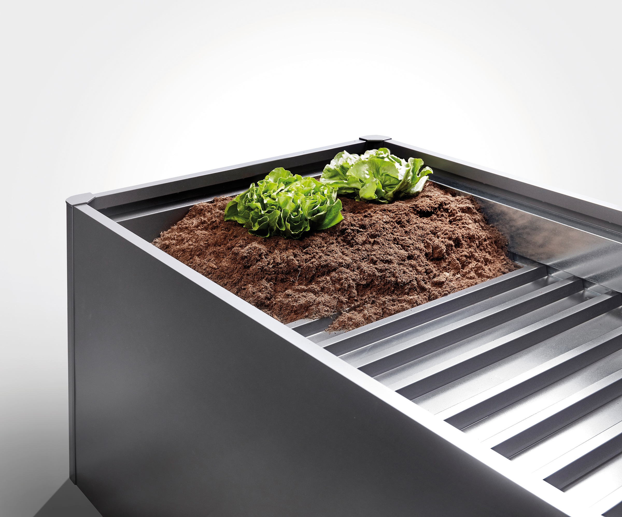 Biohort Hochbeet-Zwischenboden "Eckteil, dunkelgrau, 1 Stück" passend für H günstig online kaufen