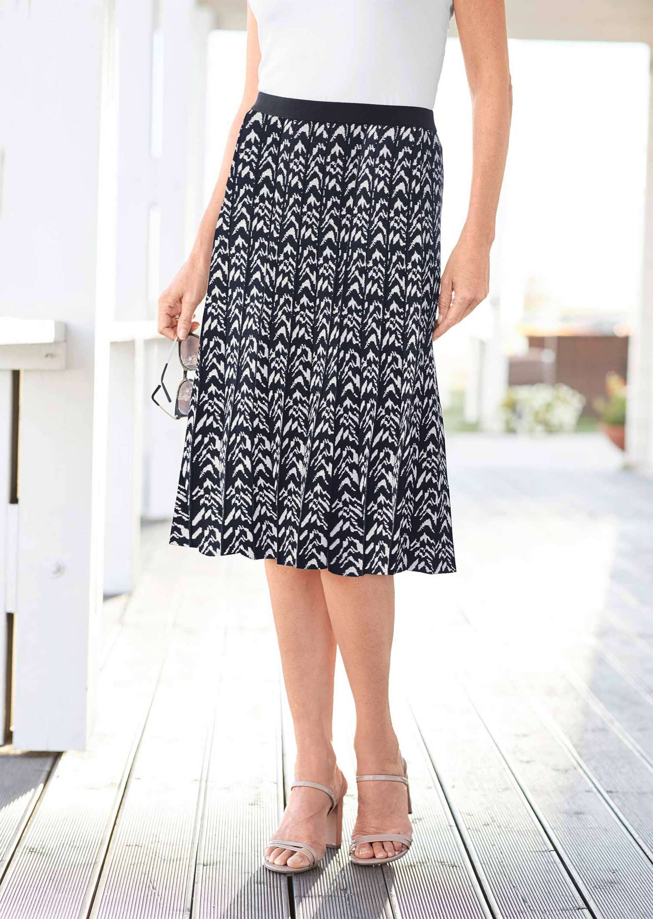 GOLDNER Strickrock »Hochwertiger Jacquard-Strickrock«