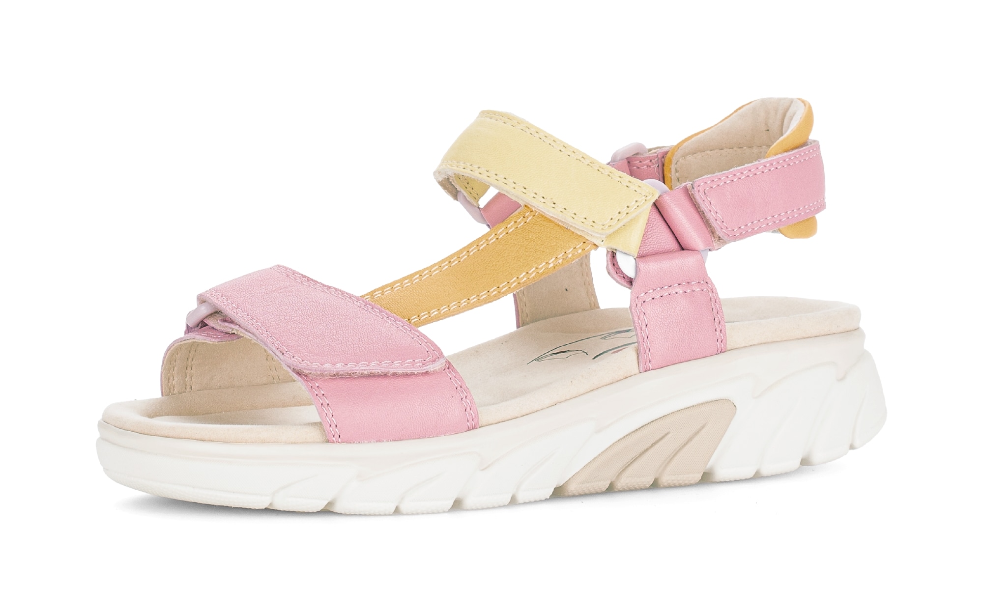 rollingsoft Sandalette Keilabsatz, Riemchensandale im Trekking-Look, G-Weite (=weit)