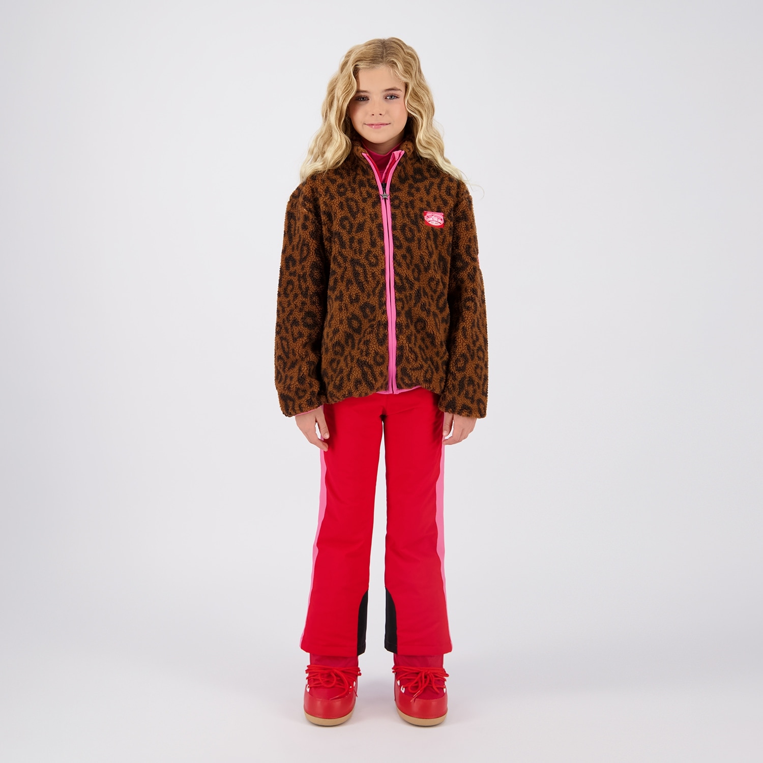 Vingino Fleecejacke »Tarly« modisch bedruckt, Stehkragen