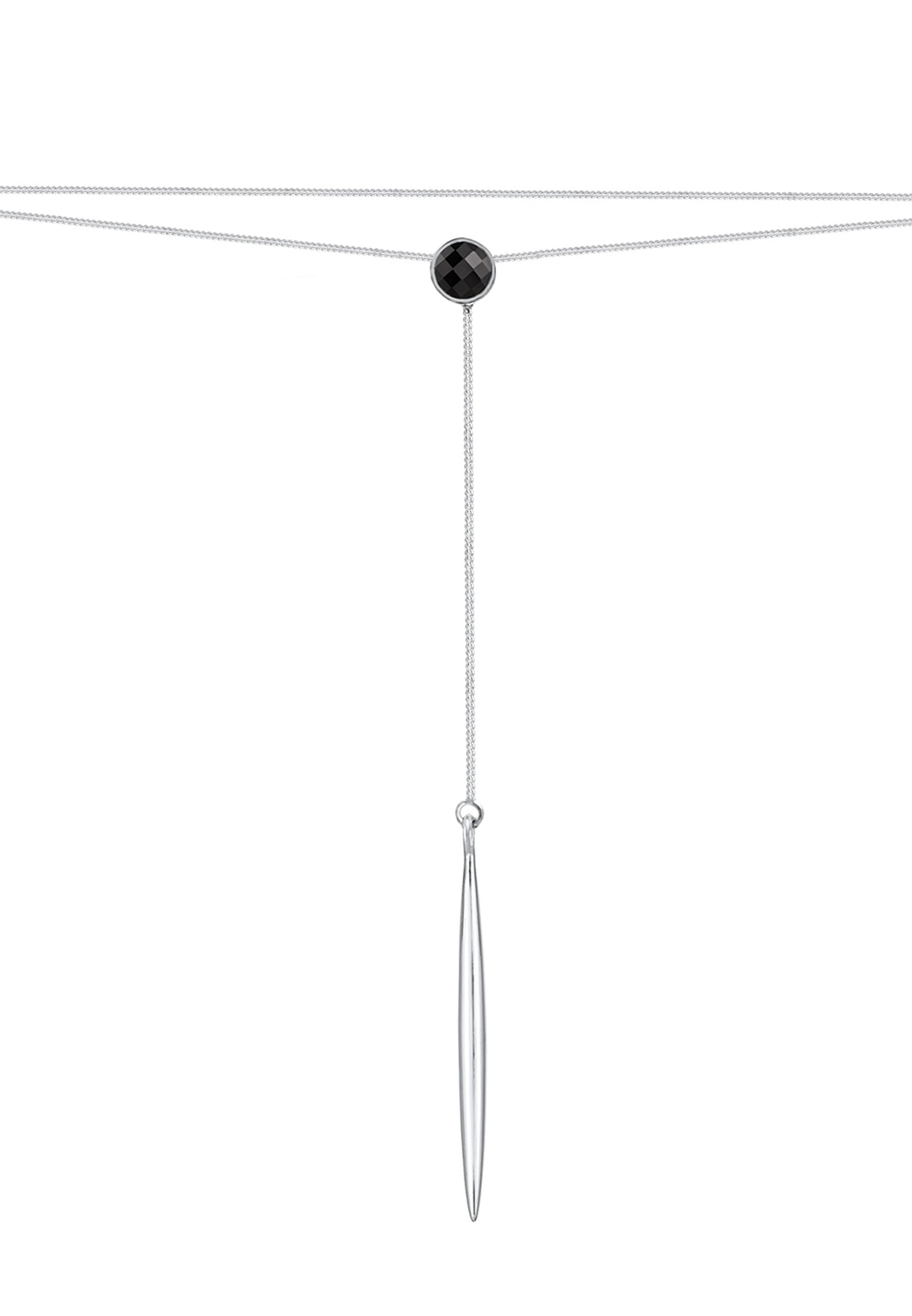 Elli Collierkettchen »Choker Y-Layer Kristalle 925 Silber«