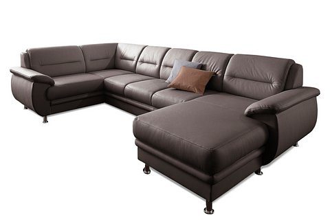 sit&more Wohnlandschaft "Mailand U-Form, B: 312 cm, XXL-Couch mit Komfortpolsterung" optional Schlaffunktion, Liegefl. 122x247 cm, diverse Lederqualitäten