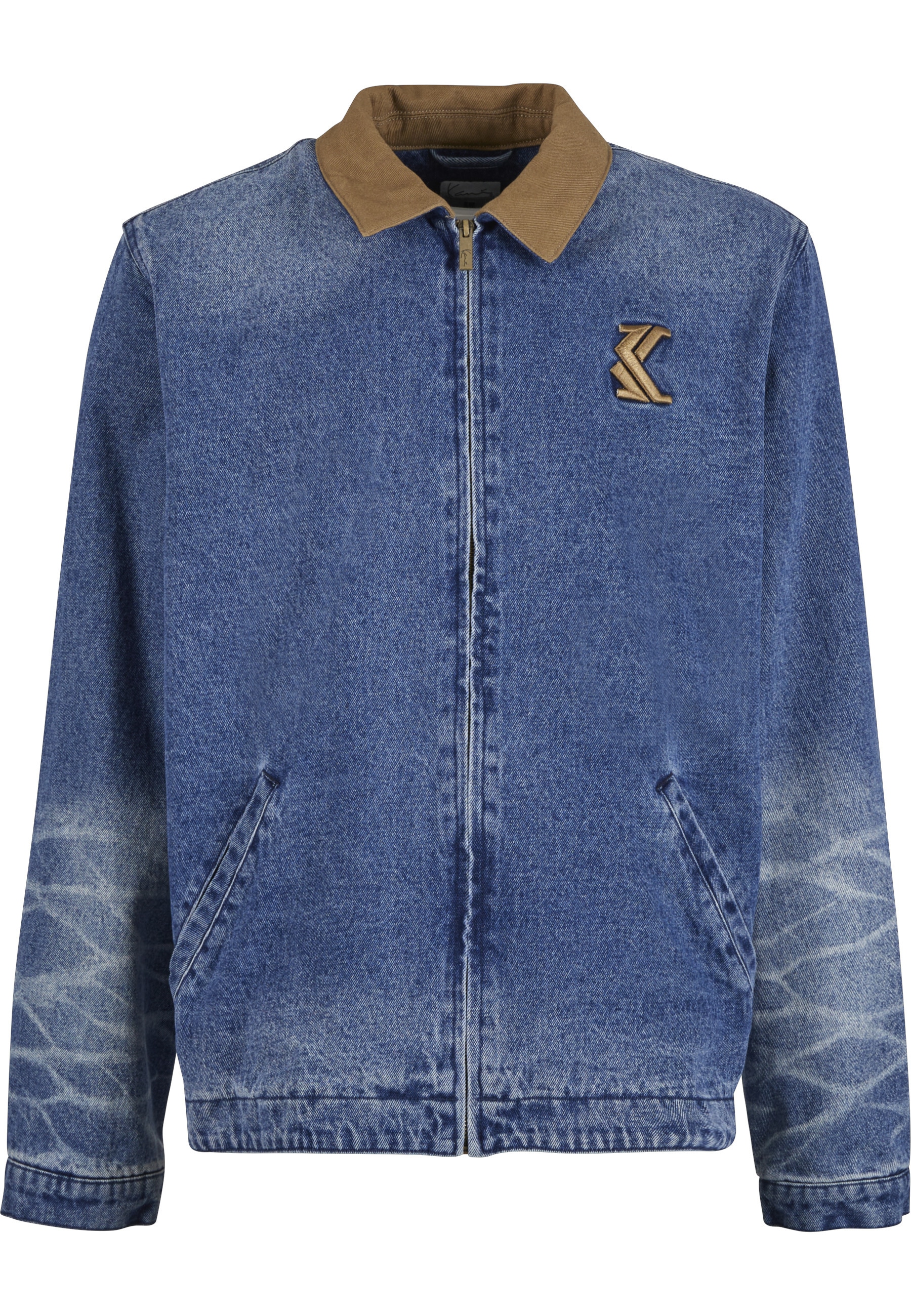 Karl Kani Jeansjacke "Karl Kani Karl Kani Og Washed Denim Jacket" 1 Stk. tlg. ohne Kapuze