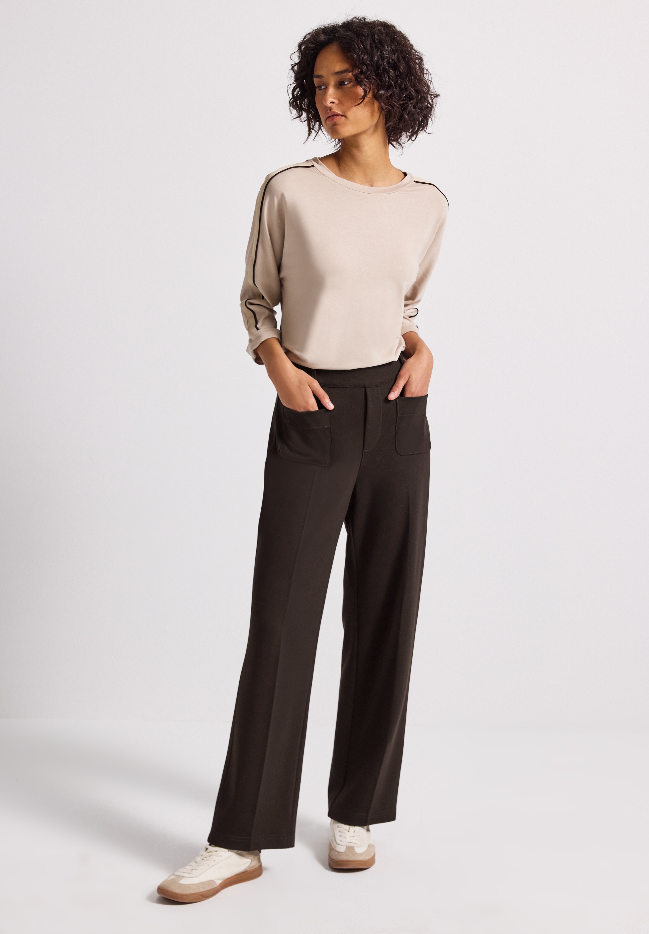 STREET ONE Stoffhose, High Waist