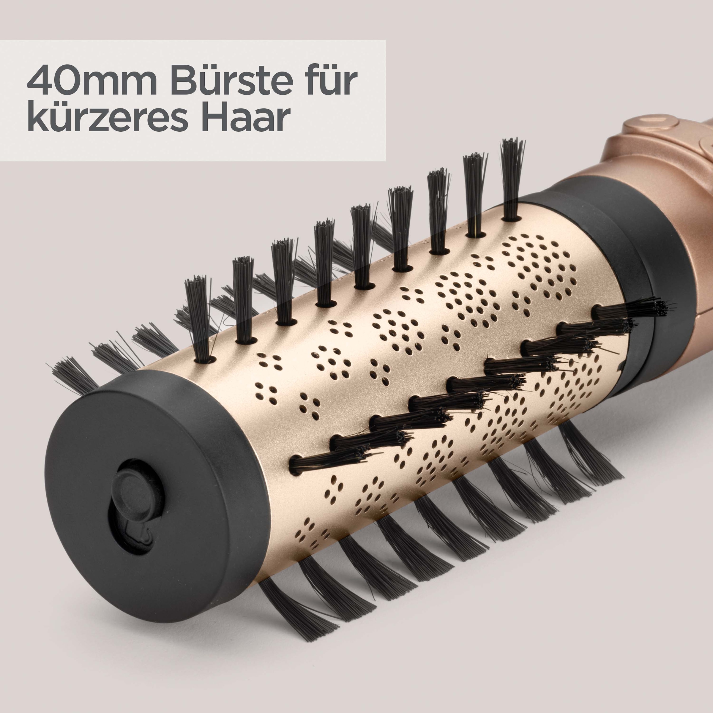 BaByliss Warmluftbürste »Big Hair Dual Warmluftbürste rotierend,  AS952E« 2 Aufsätze Rotierender Rundbürstenföhn mit Ionen, 2 Aufsätze für Volumen, 650 W
