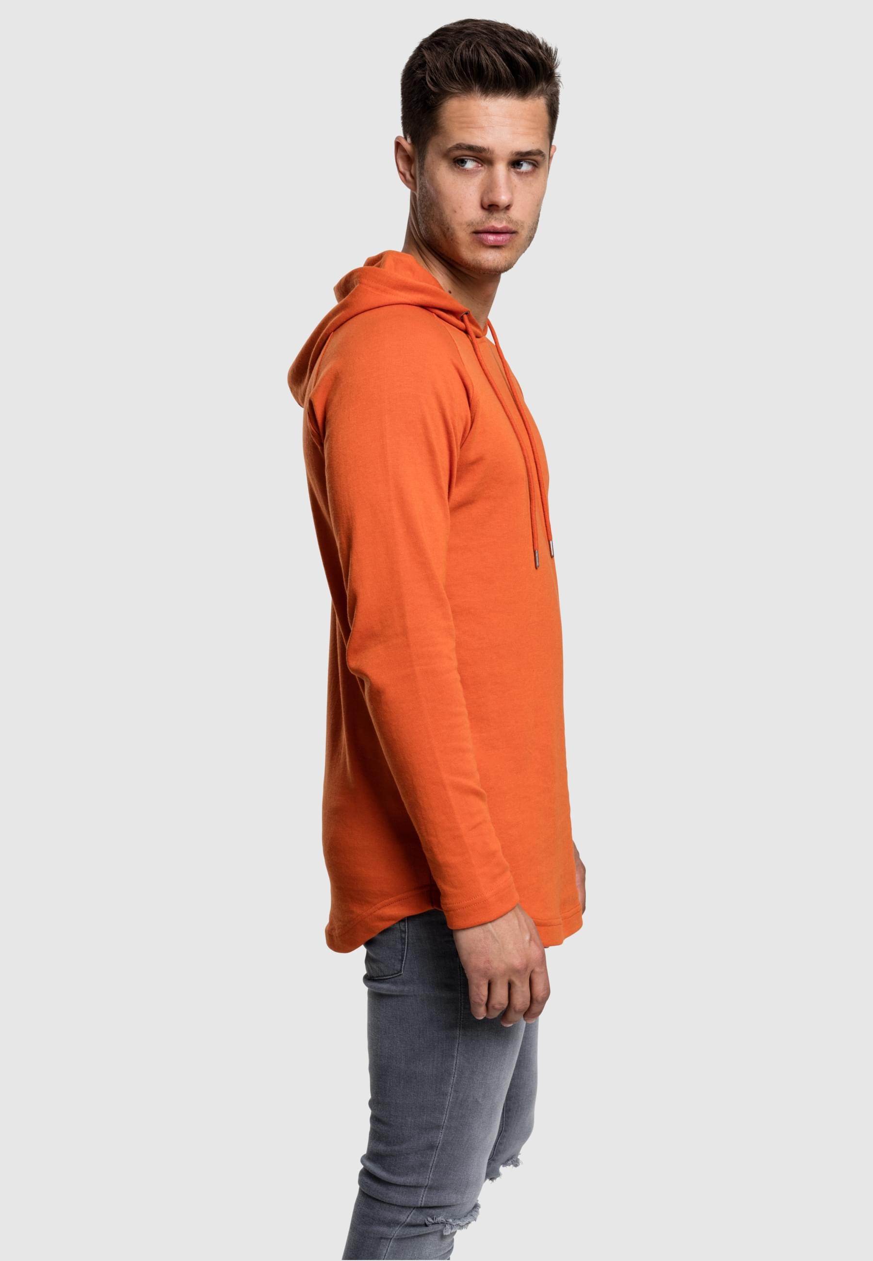 URBAN CLASSICS Kapuzensweatshirt »Urban Classics Herren Long Shaped Terry Hoody«, (1 tlg.)