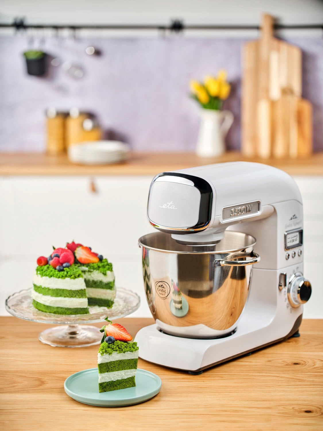 eta Küchenmaschine »ETA003890020 Gratus Kuliner II«, mit Metall-Gehäuse, mit LCD Display und sehr viel Zubehör