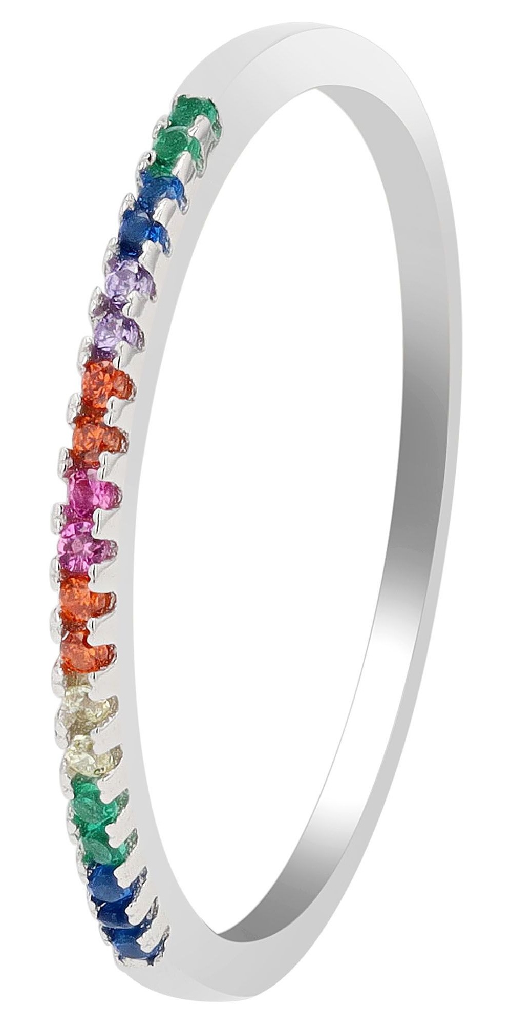 Fingerring ADELIA´S "Damen Ring aus 925 Silber mit Zirkonia" Gr. 56, silber, Fingerringe, Damen, 56, Silber 925 (Sterlingsilber), Fingerring 10