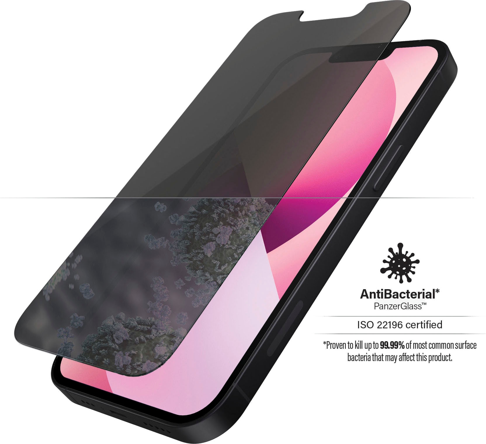 PanzerGlass Displayschutzfolie »PanzerGlass Standard Fit Privacy (Antibakeriell) für iPhone 13 mini«