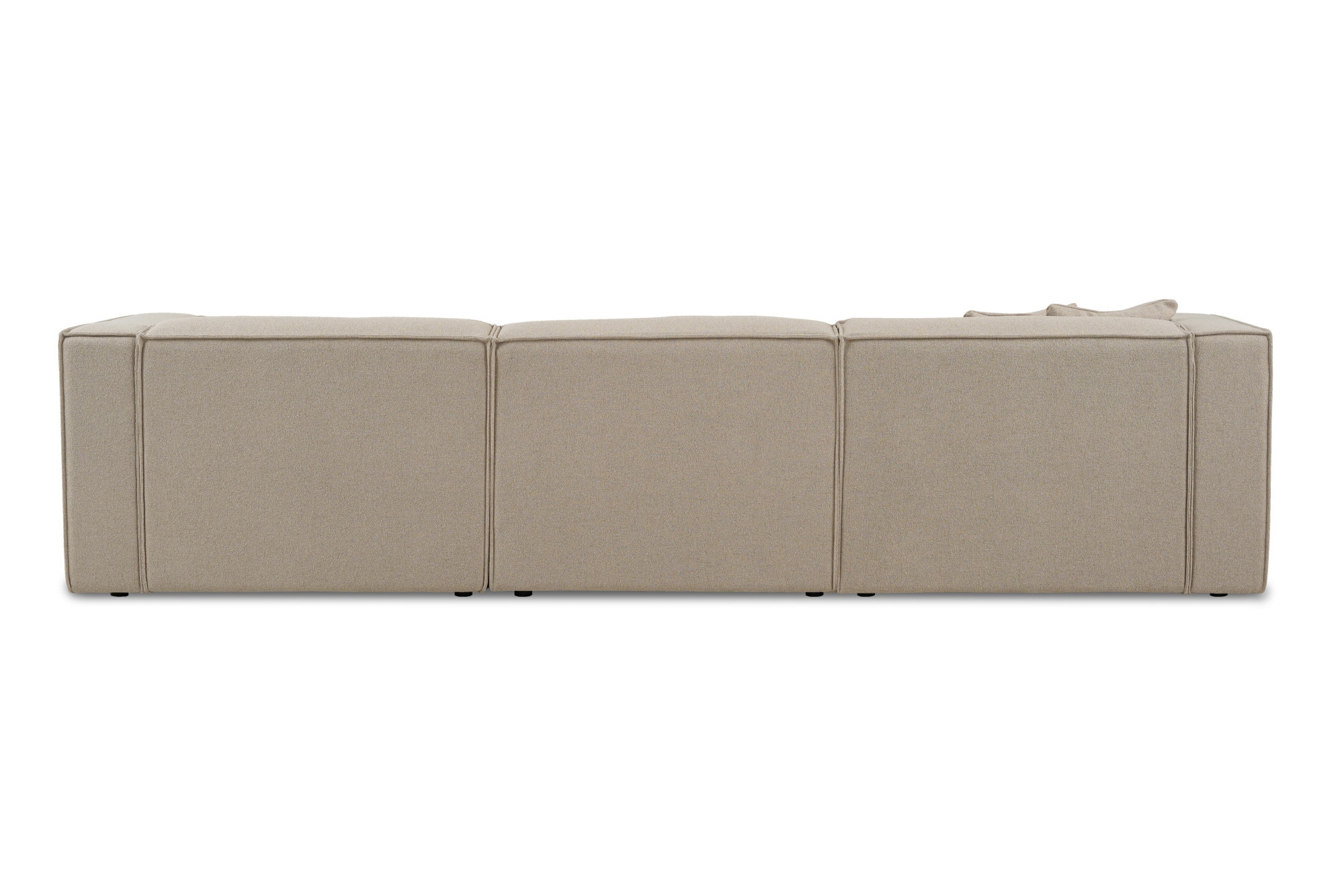 OTTO home Ecksofa »Tammie«, Breite 312 cm, Webstoff fein, bodentief, mit Wellenunterfederung