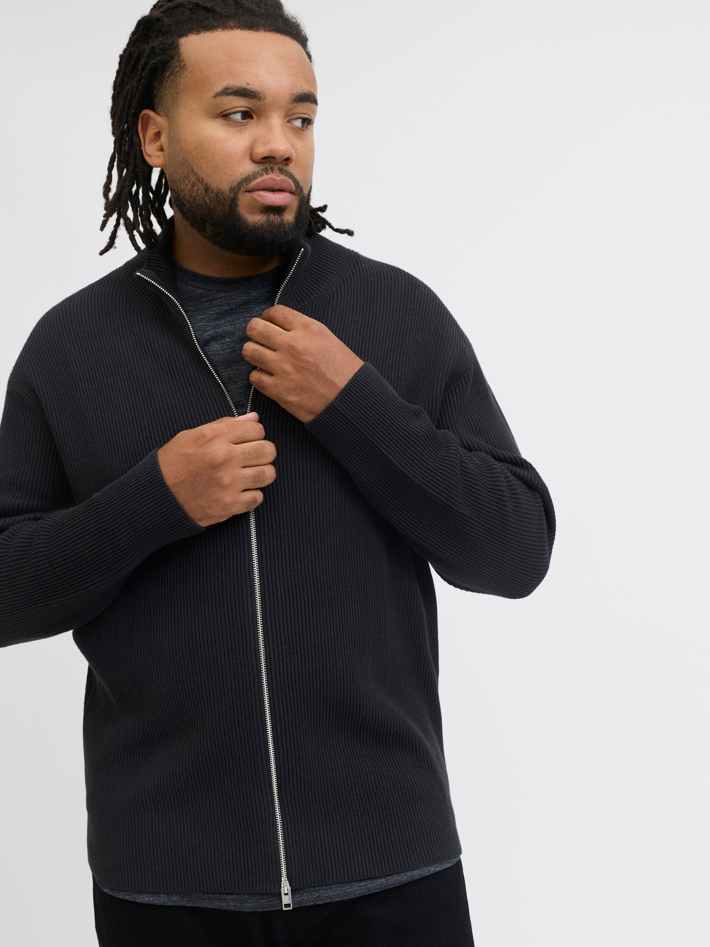 Jack & Jones PlusSize Strickjacke "JJEPERFECT KNIT ZIP CARDIGAN NOOS PLS" günstig online kaufen