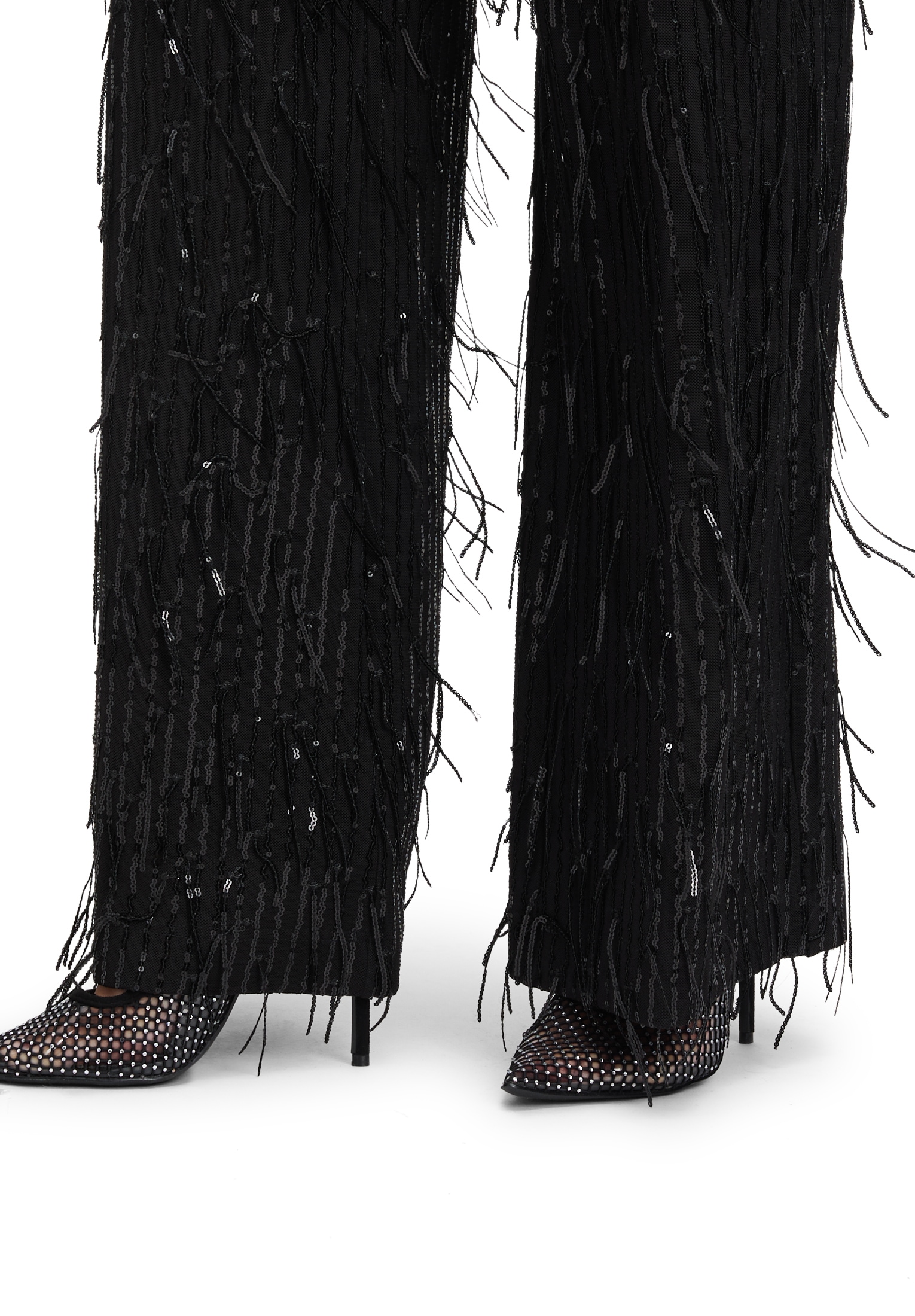 Vera Mont Stoffhose »Vera Mont Damen Perfect Body-Hose im Glitzer-Look«