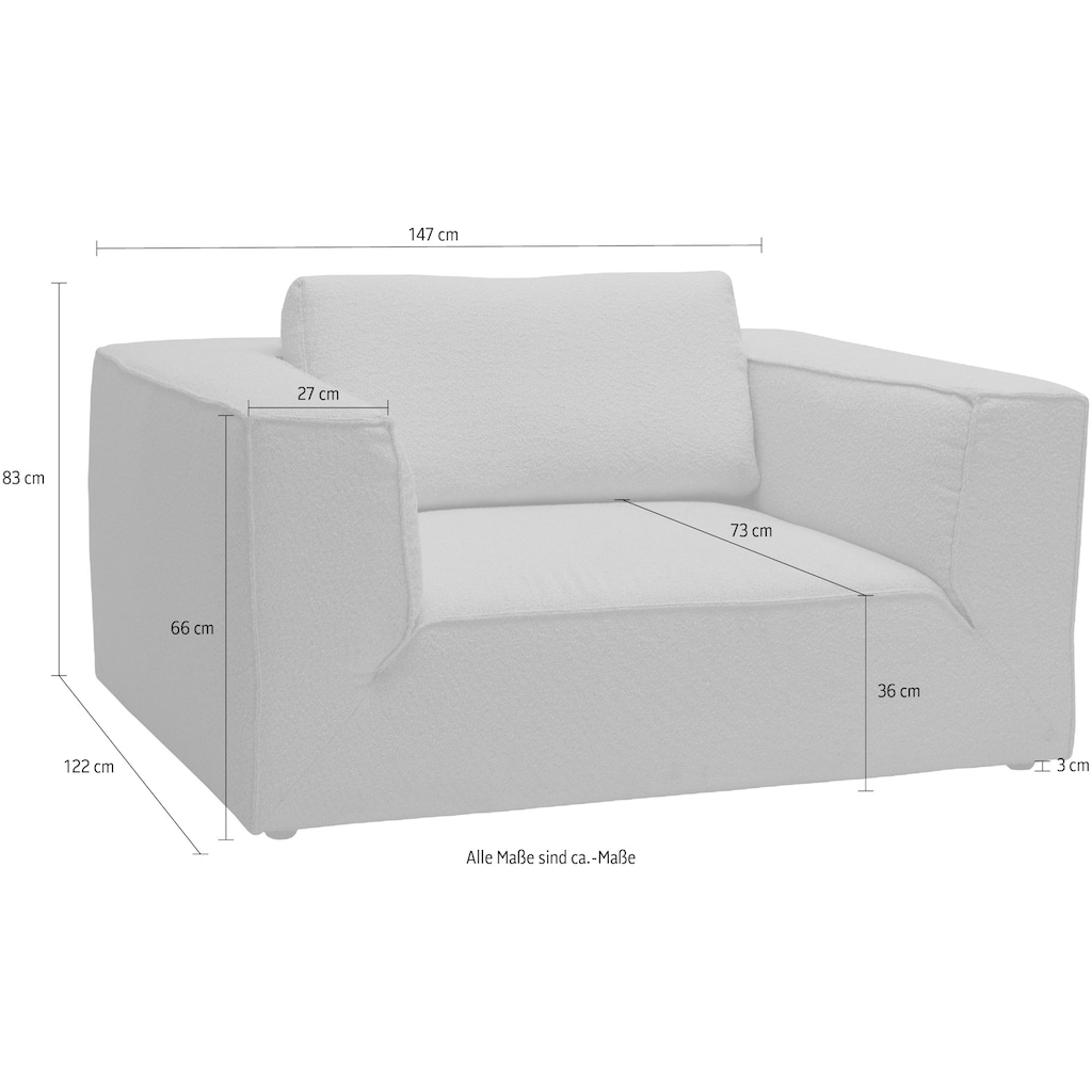 TOM TAILOR HOME Loveseat »BIG CUBE STYLE«