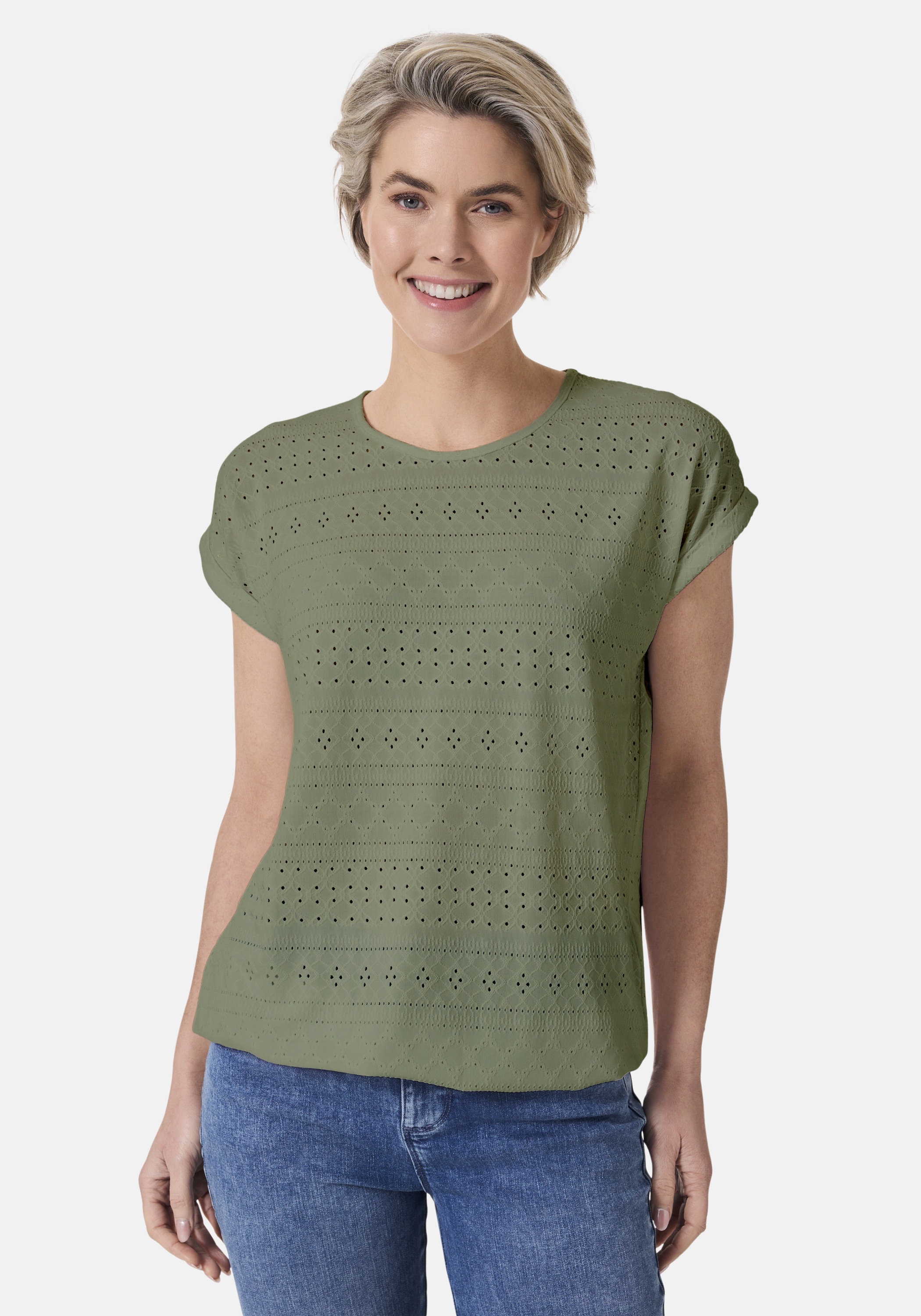 STOOKER WOMEN Kurzarmshirt "STCLEA T-Shirt" Regular Fit T-Shirt mit dezente günstig online kaufen