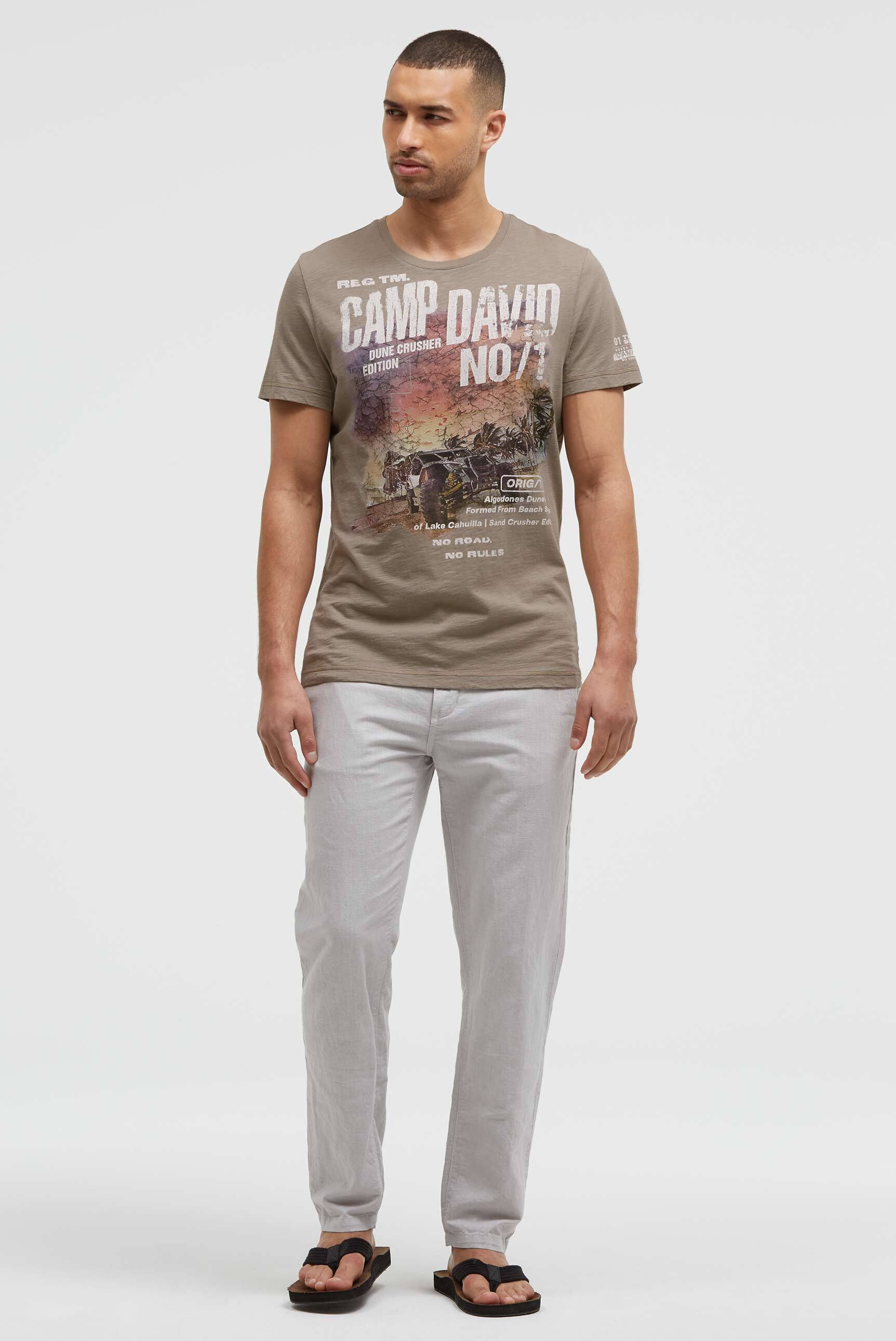 CAMP DAVID Rundhalsshirt aus Baumwolle