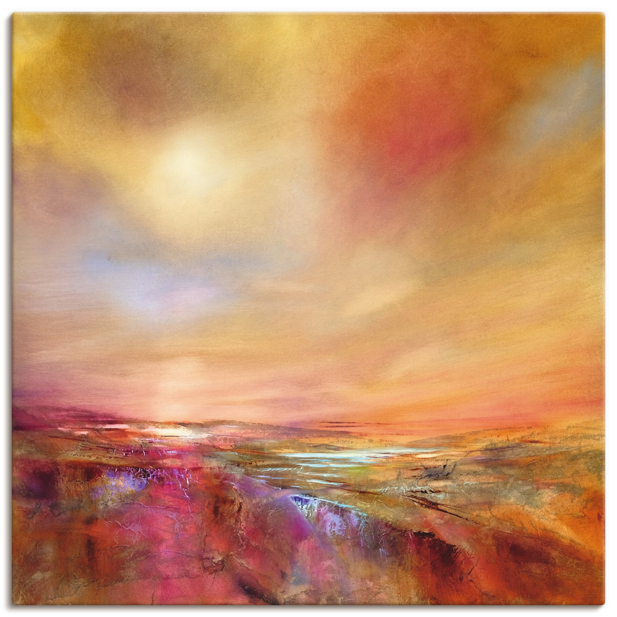 Artland Leinwandbild "Den Himmel berühren" Berge 1 Stk. tlg. auf Holzrahmen gespannt