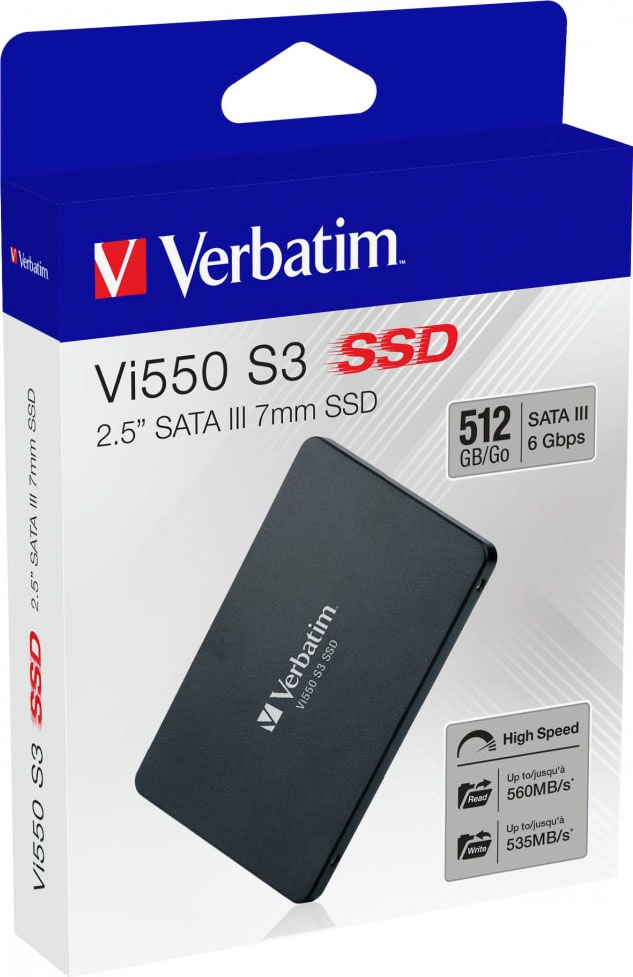 Verbatim interne SSD »Vi550 S3«, 2,5 Zoll, Anschluss SATA III