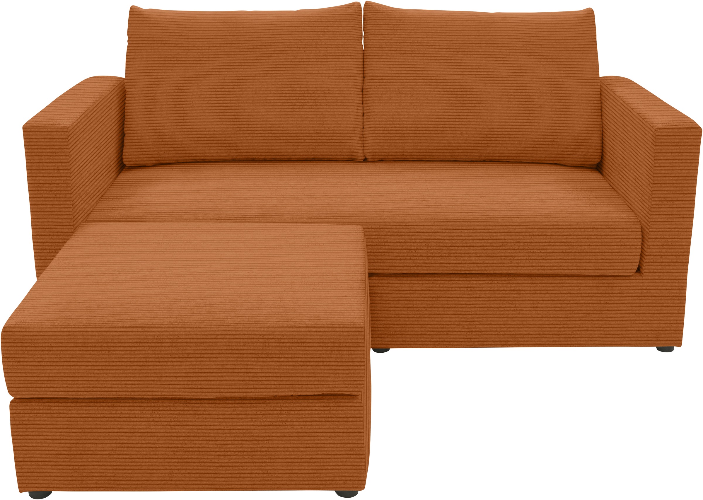 DOMO collection 2-Sitzer »800015, als Sitzmöbel oder Schlafgelegenheit nutzbar, Schlafsofa«, Sitzfläche mit Federkern, inkl. 2 Rückenkissen