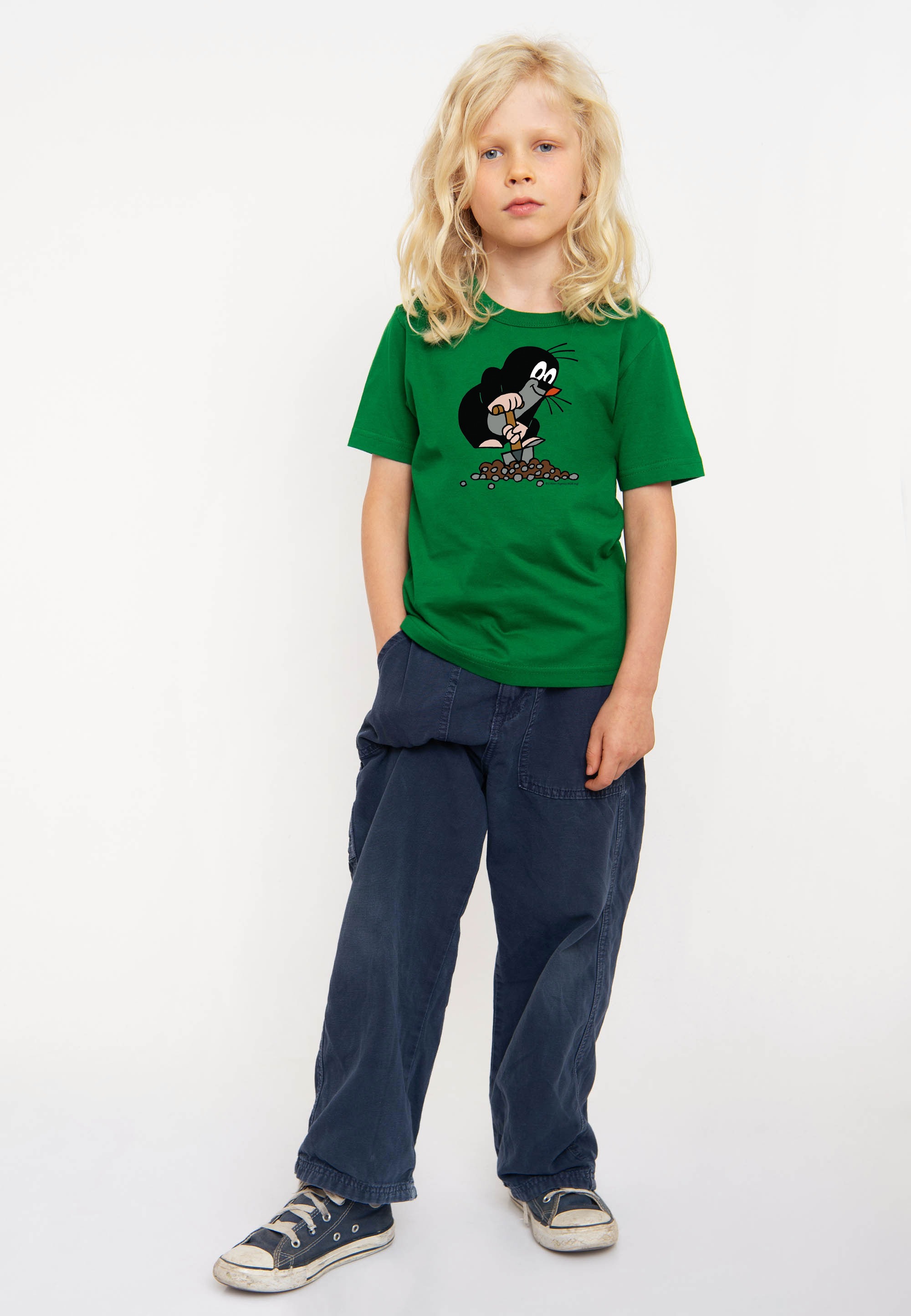 LOGOSHIRT T-Shirt »Der kleine Maulwurf«, mit coolem Print